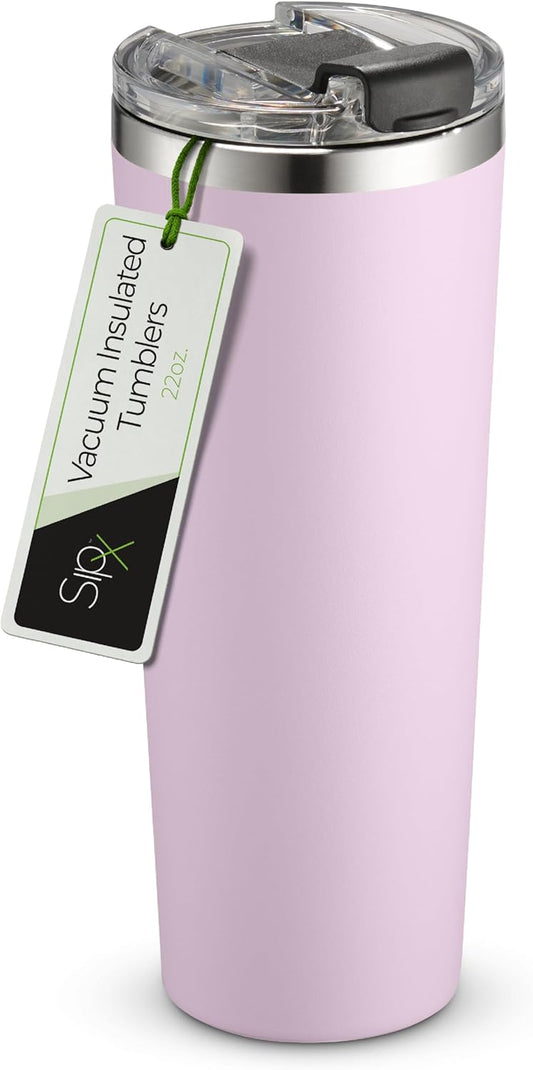 SIPX™ Triple-Insulated Tumblers - 22oz. Premium Modern Tumbler With Lid, insulated Cup Keeps Hot For 6 Hours, Stainless Steel Tumbler Made Of Sustainable Material, Coffee Travel Mug For Home & Office