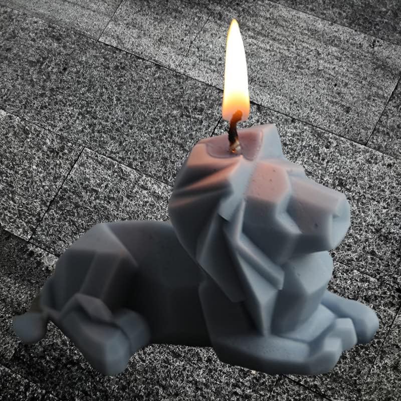 3D Abstract Lion Candle & Resin Mold - Silicone Heart & Soap Mold - DIY Aromatherapy Decoration