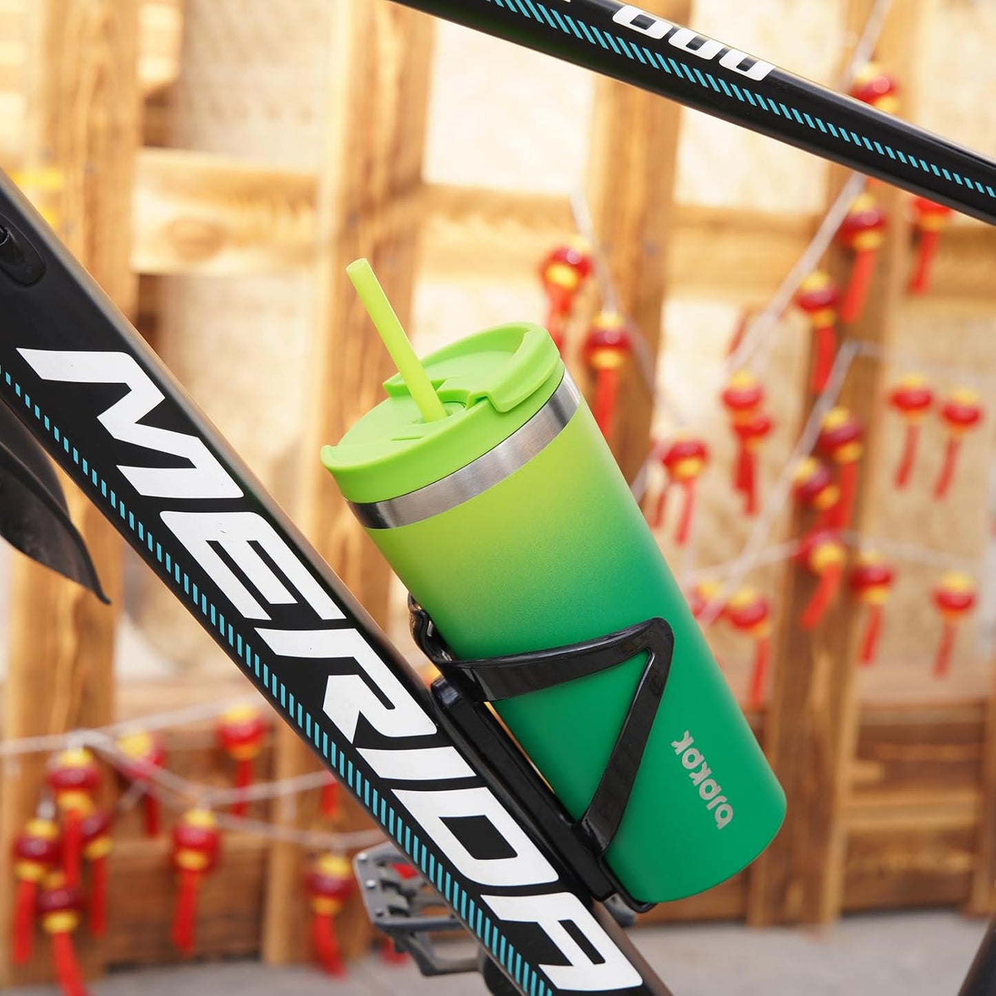 BJPKPK 30oz Tumbler With lid And Straw Stainless Steel Travel Coffee Mug Insulated Tumblers Cups,Bamboo Grove