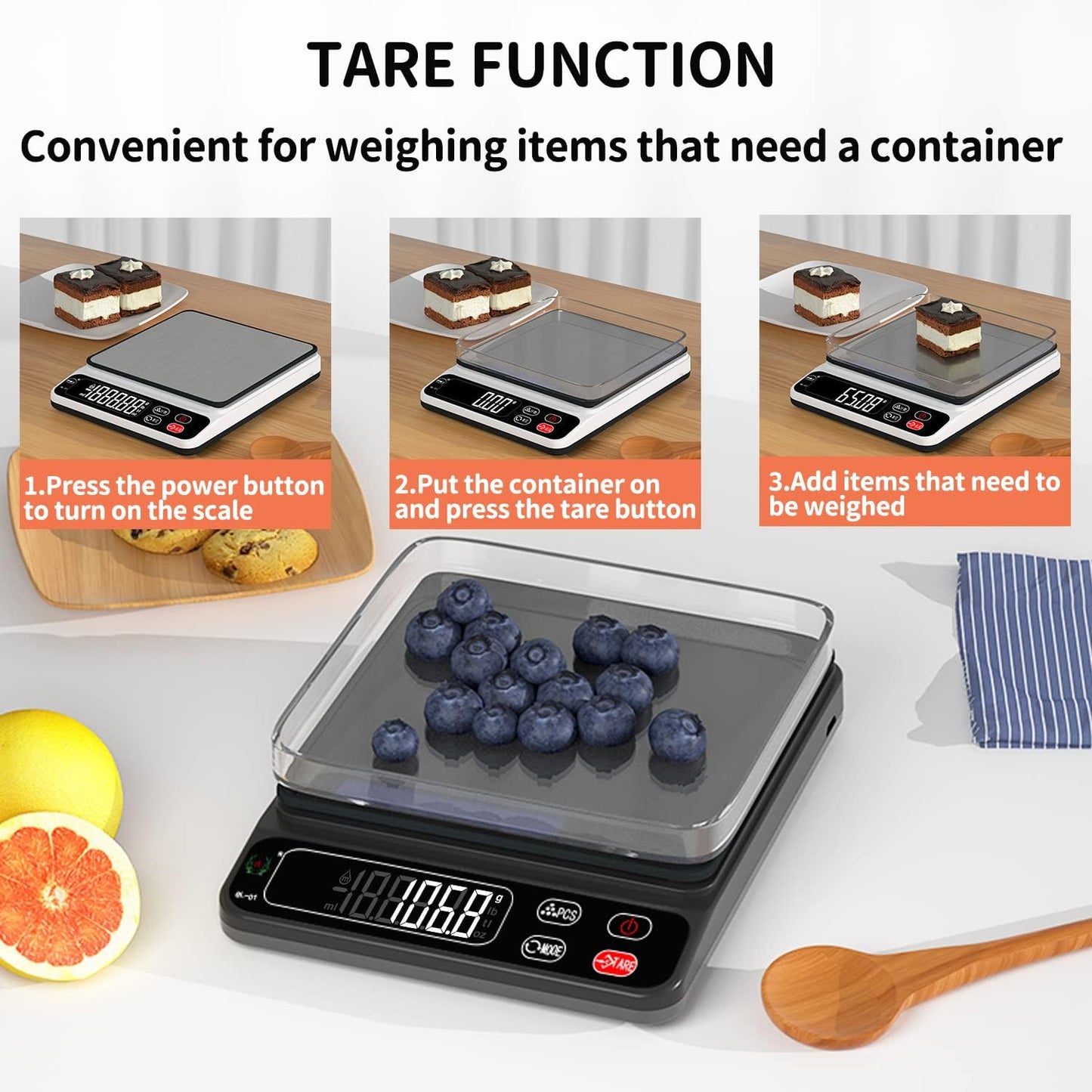 Mini Pocket Jewelry & Food Scale - Digital Weight 1000g/0.01, Precision Gram Scale Grams and Ounces, Auto Off, Tare, LCD Display, 4 Units Tare for Powder, Gem, Coffee, Coin, Tea, Weed