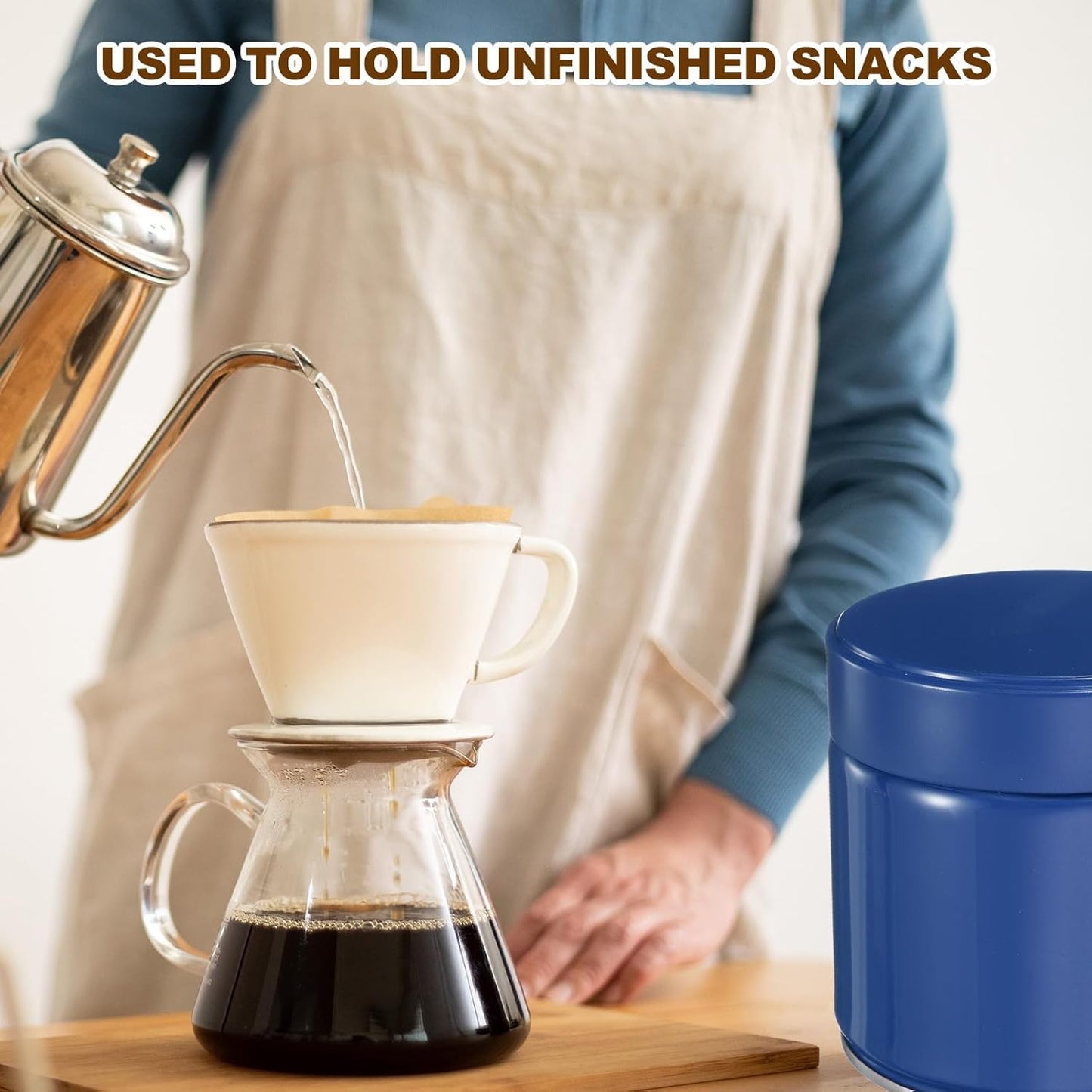 uxcell 2Pcs Round Tea Canisters, 4" x 4" Airtight Metal Tea Containers for Loose Tea, Coffee Beans, Spices - Durable, Compact, and Stylish Storage Tea Tin (Blue)