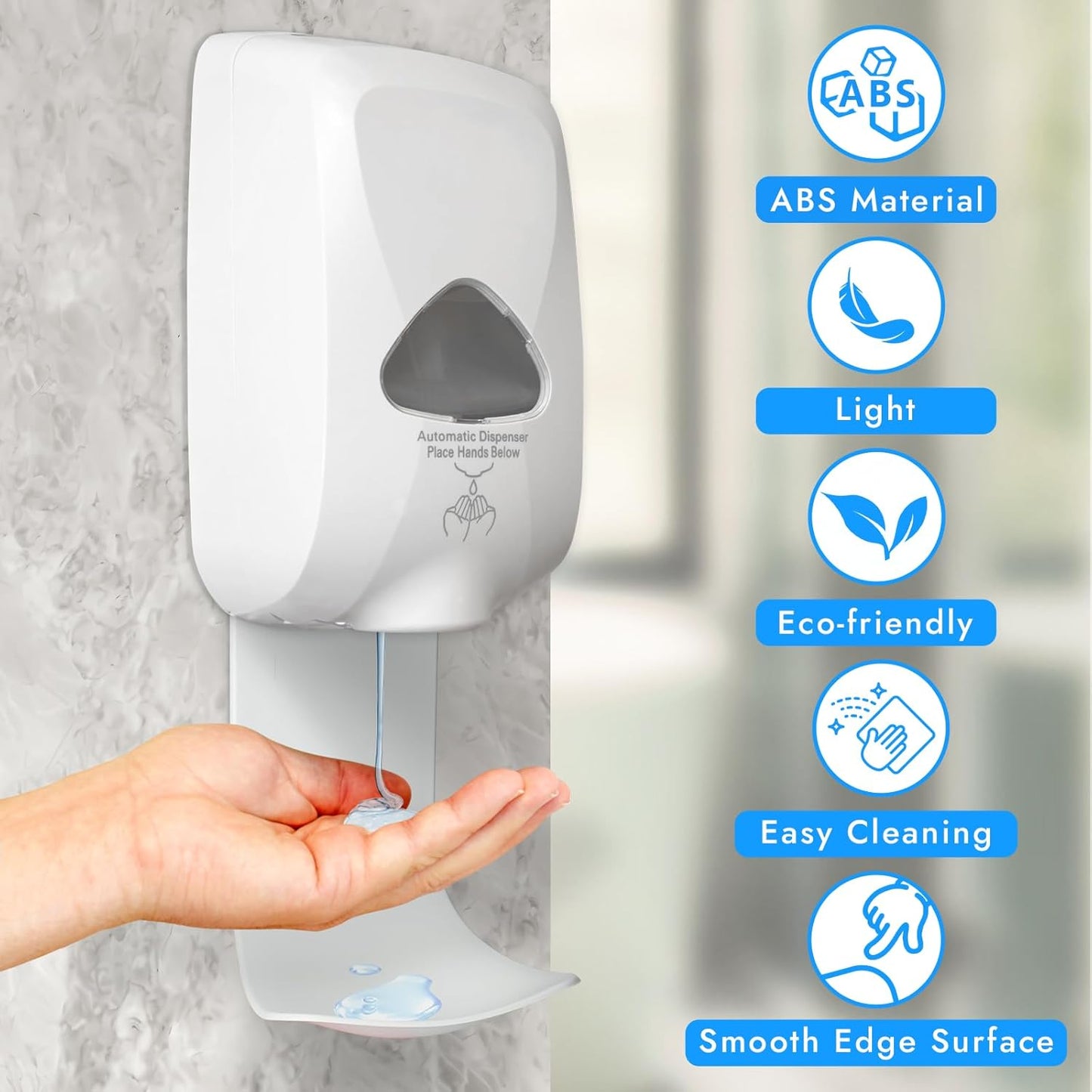 Dispenser Drip Tray Wall Mount Soap Dispenser Bracket,Laundry Detergent Drip Catcher Prevent Dripping and Spraying(White)