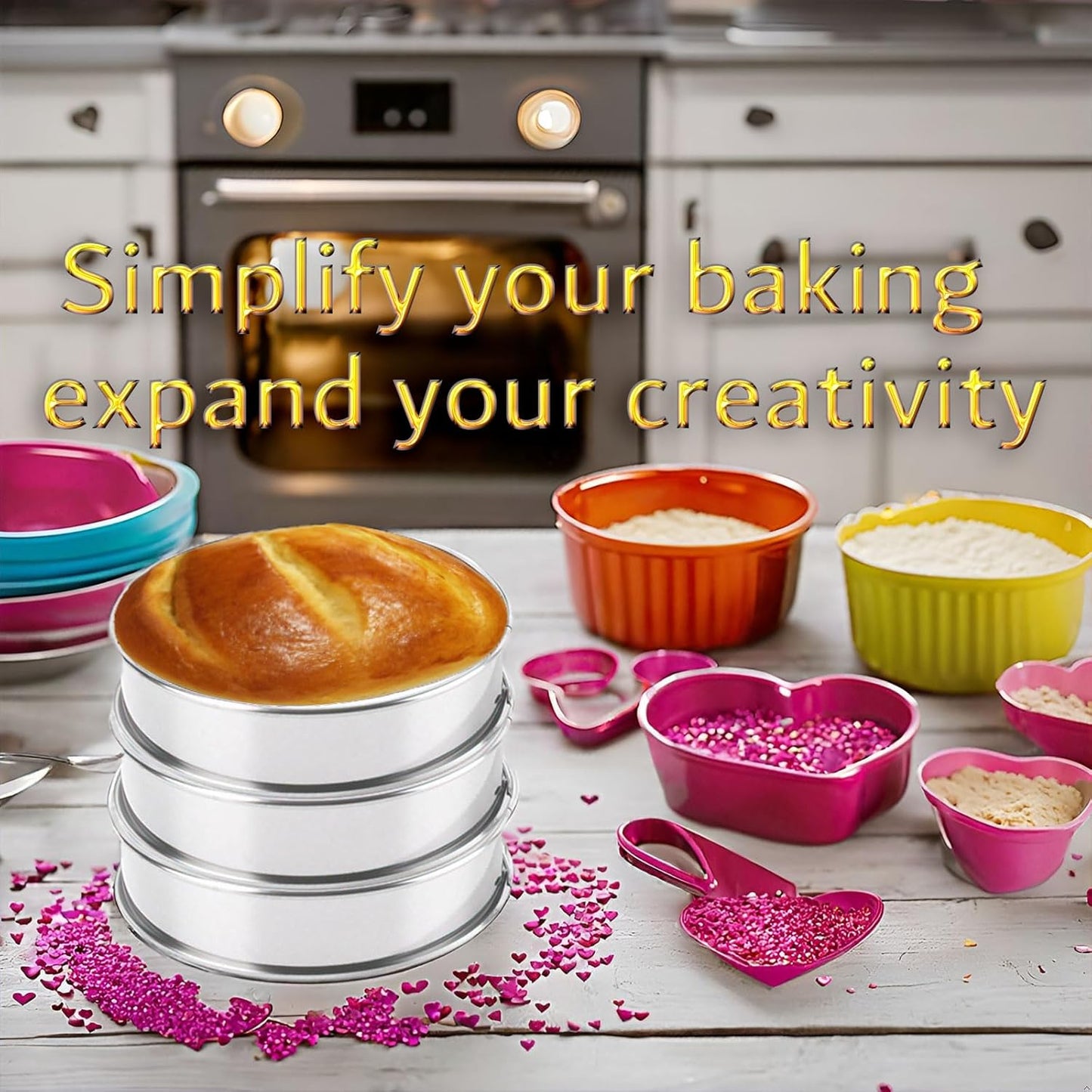 16packs English Muffin Rings Crumpet Rings 4 Inch Stainless Steel Double Rolled Tart Ring Nonstick Metal Round 4'' Ring Molds for Baking Cookies, Pancakesg