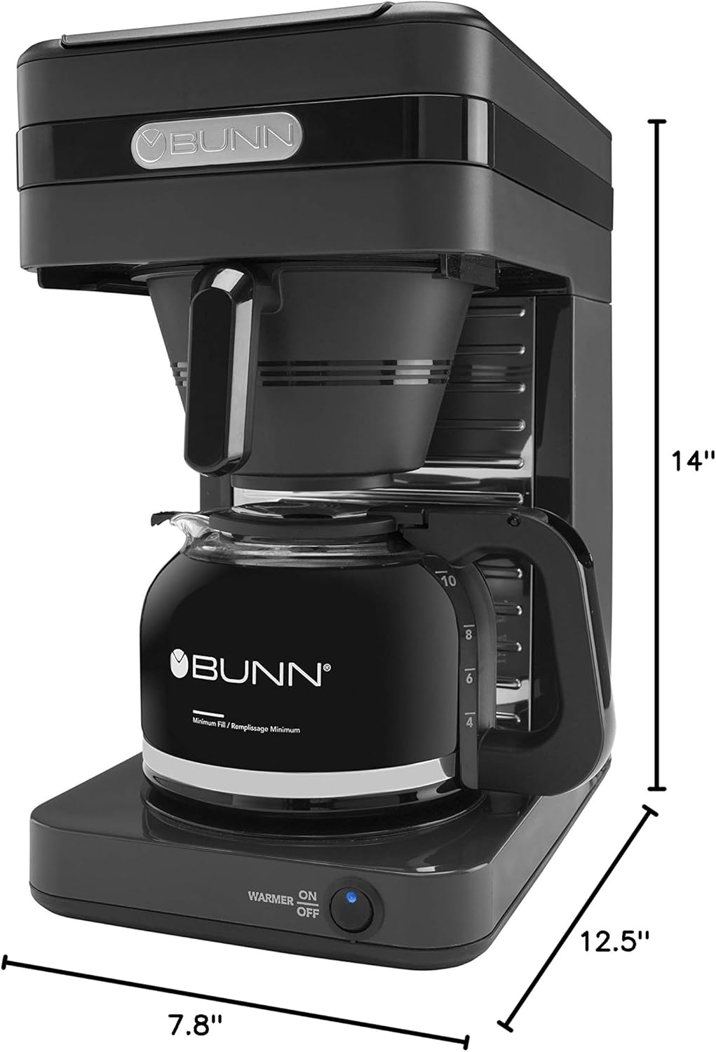 BUNN CSB2GD Speed Brew High Altitude Coffee Maker 10 Cup, Dark charcoal grey
