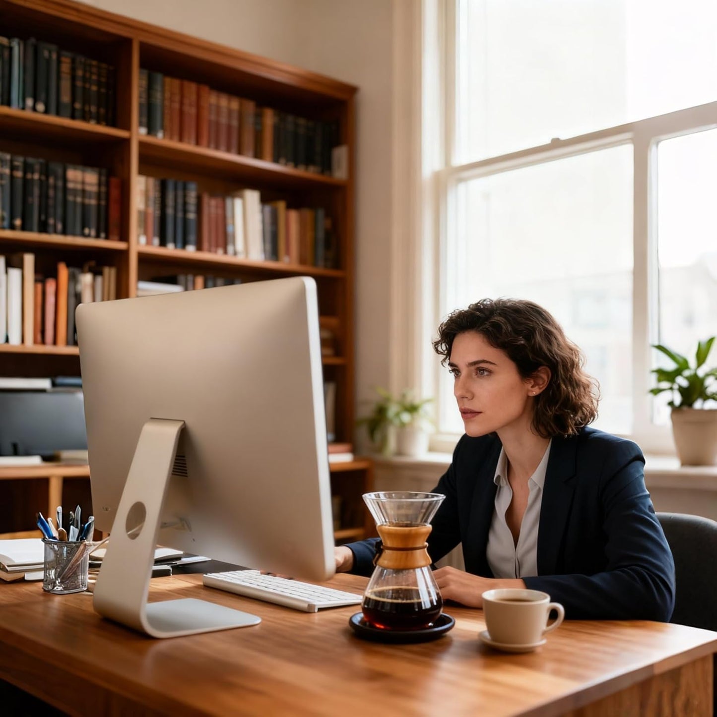 Subjectthree Pour Over Coffee Maker Set 8 Cup Glass Coffee Carafe Dripper with Stainless Filter for Camping Home Office Cafes Easy Clean (8 Cup/28 oz)