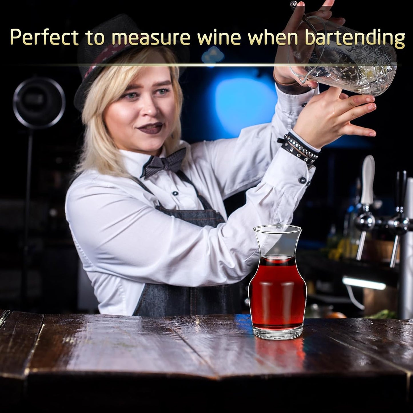 30 Pack Single Serving Wine Carafe Glass Small Mini Carafe Individual Wine Refill Decanter for Dinner Parties Tastings Bars Restaurants (6.5 oz)