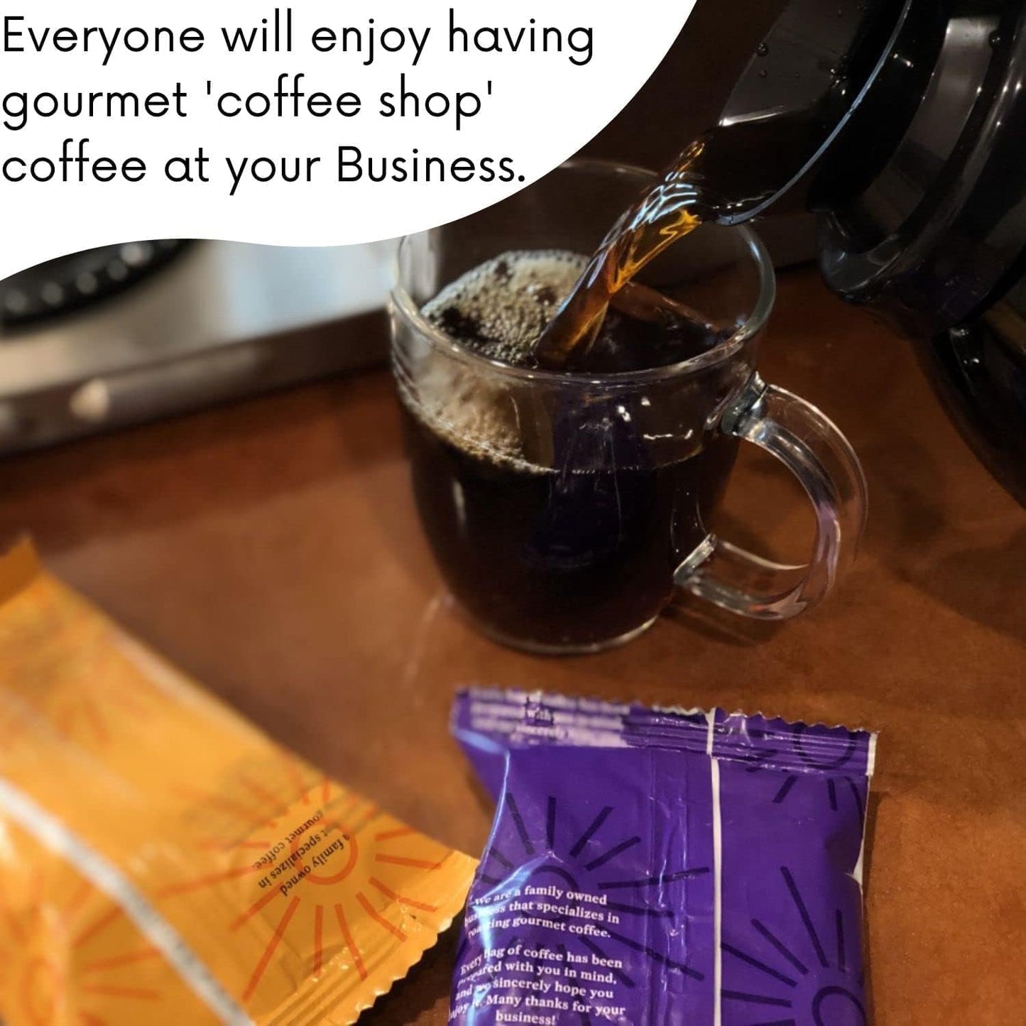 Sarasota Coffee Packs Bulk Ground Packets | Jamaican Me Crazy Flavored | Gourmet Assorted Gift Sampler | Low Acid Mold Free Individual Pouches for 12 Cup Coffee Maker | 1.75 Oz Bags, 100 Count