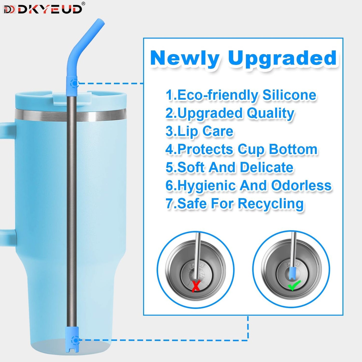 Quality Upgraded 8.5In Medical-Grade Pure Titanium Straw Set 1PCS, Lightweight, Corrosion Resistance, No Metal Flavor, BPA Free, Eco-Friendly Metal Straws Reusable, Suitable For Sensitive Bodies