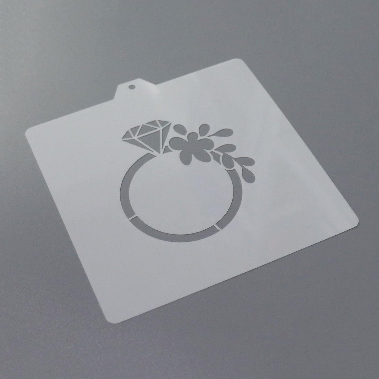 Diamond wedding Cookie cutter and stencil set Baking stencils and cutters bundle DIY bakery decorating kit Cookie cutter with stencils Icing stencil and cookie cutter combo(Diamond)