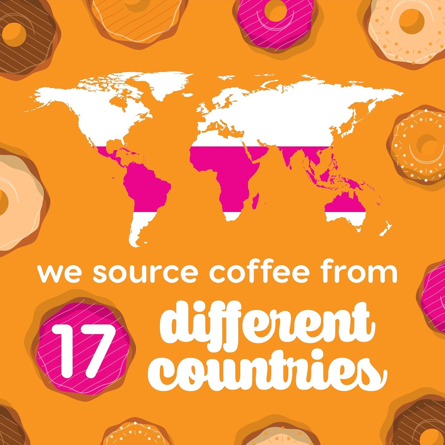 Donut Cafe Single Serve Coffee Pods for Keurig K-Cup Brewers, Classic Blend, Medium Roast, 180 Count Mega Pack