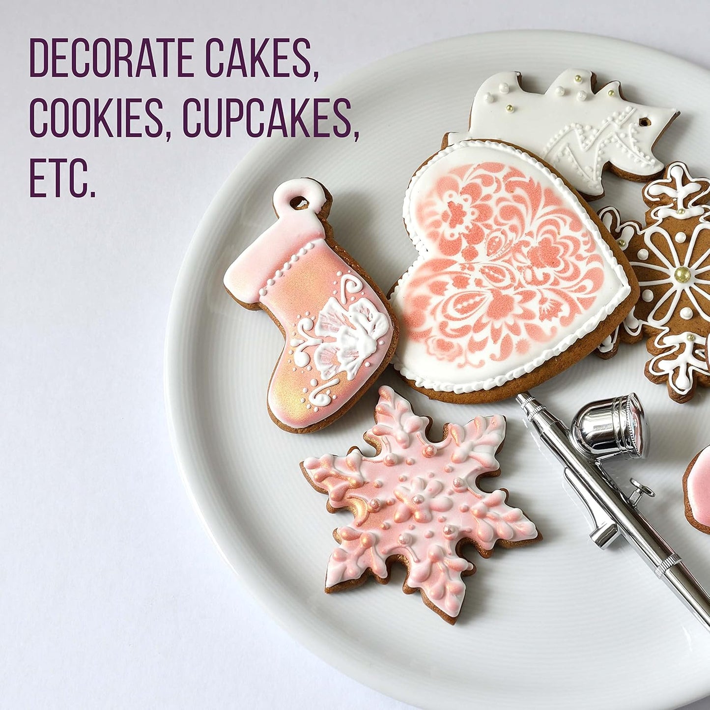 Chefmaster - Airbrush Food Coloring - 8 Color Pack - Vibrant and Fade-Resistant Sheen - Works With Any Airbrush Tool to Achieve Amazing Effects and Designs - Made in the USA