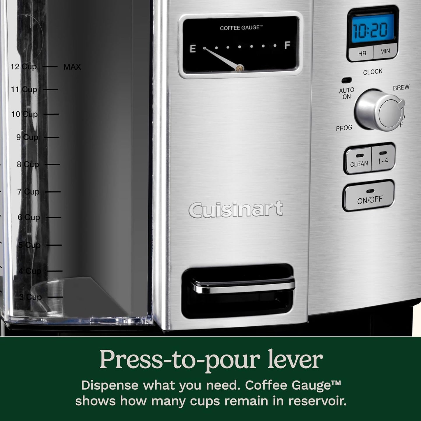Cuisinart Coffee Maker, 12 Cup Programmable Drip, DCC-3000P1, Black
