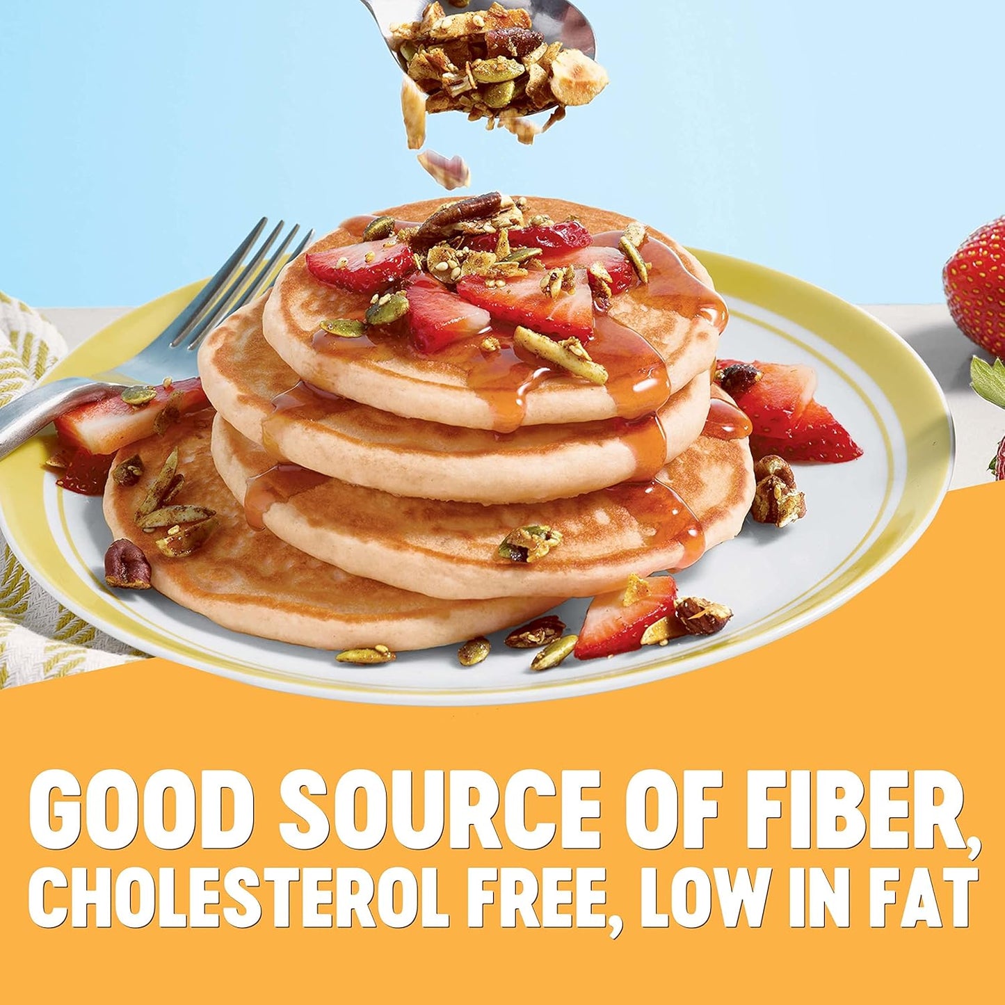 Krusteaz Heart Healthy Buttermilk Pancake Mix, 25.2 OZ (2-Pack)