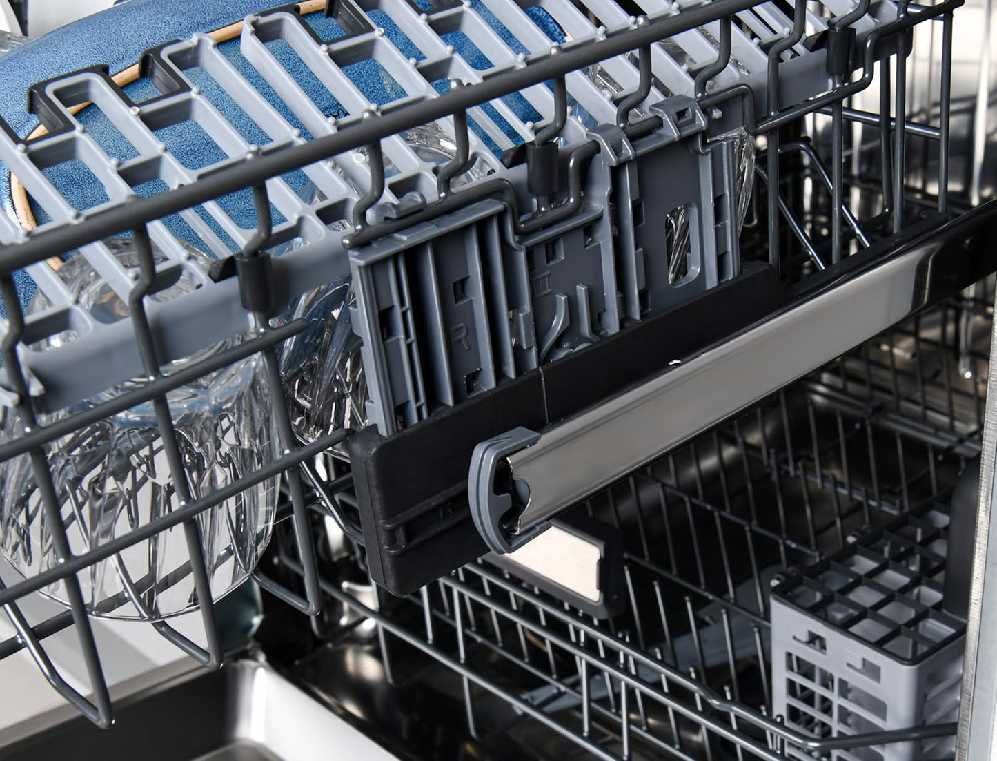 Kenmore Elite 24" Built-In Dishwasher - UltraWash Plus, TurboDry, QuietWash, SmartWash, TurboFlex Third Rack & Reach-Thru Handle - 15 Place Settings - 42 DBA - ENERGY STAR Certified - Stainless Steel