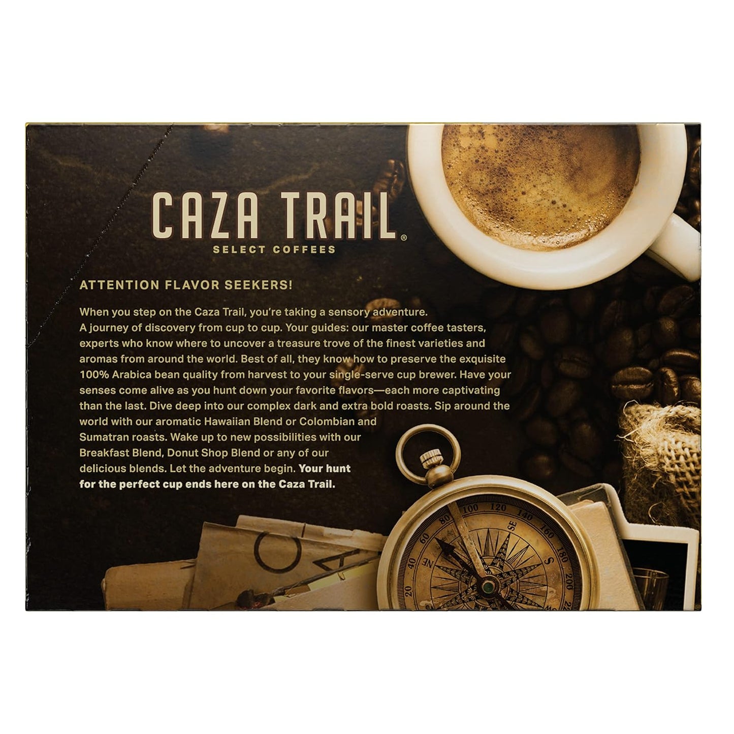 Caza Trail Coffee Pods, Decaf Breakfast Blend, Single Serve (Pack of 24) (Packaging May Vary)