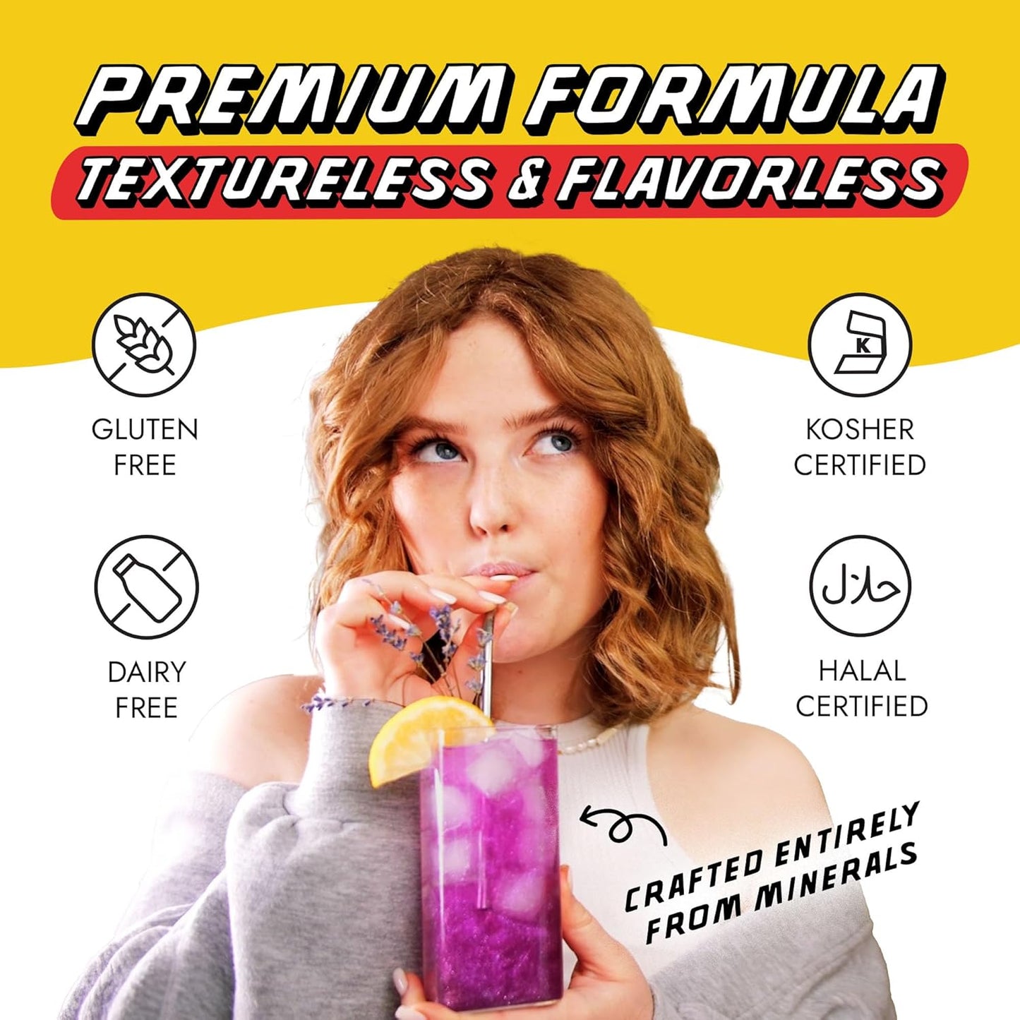 MONÉGASQUE Canary Yellow Edible Glitter for Drinks 10g – Yellow Edible Glitter for Cakes & Cocktails – Halloween Cocktail Drink Shimmer Flakes - Food Decorating & Cake Decorations Spray Dust