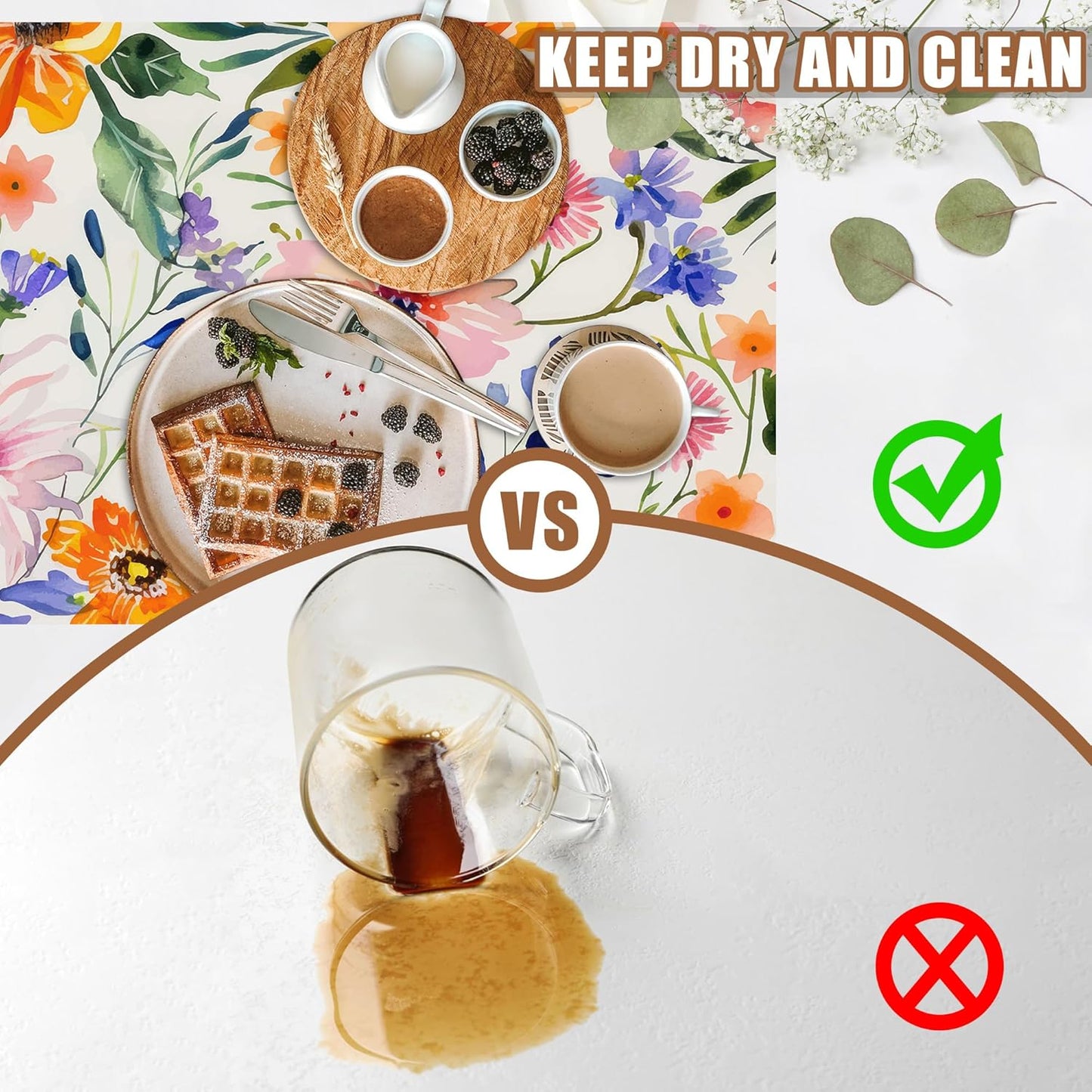 Dish Drying Mat Colorful Wildflowers Coffee Bar Mat for Countertop Absorbent Rubber Backed Hide Stain Dish Drainer Rack Pad Espresso Machine Cafe Table Dining Room Decoration 11.8 x 19.7 Inch