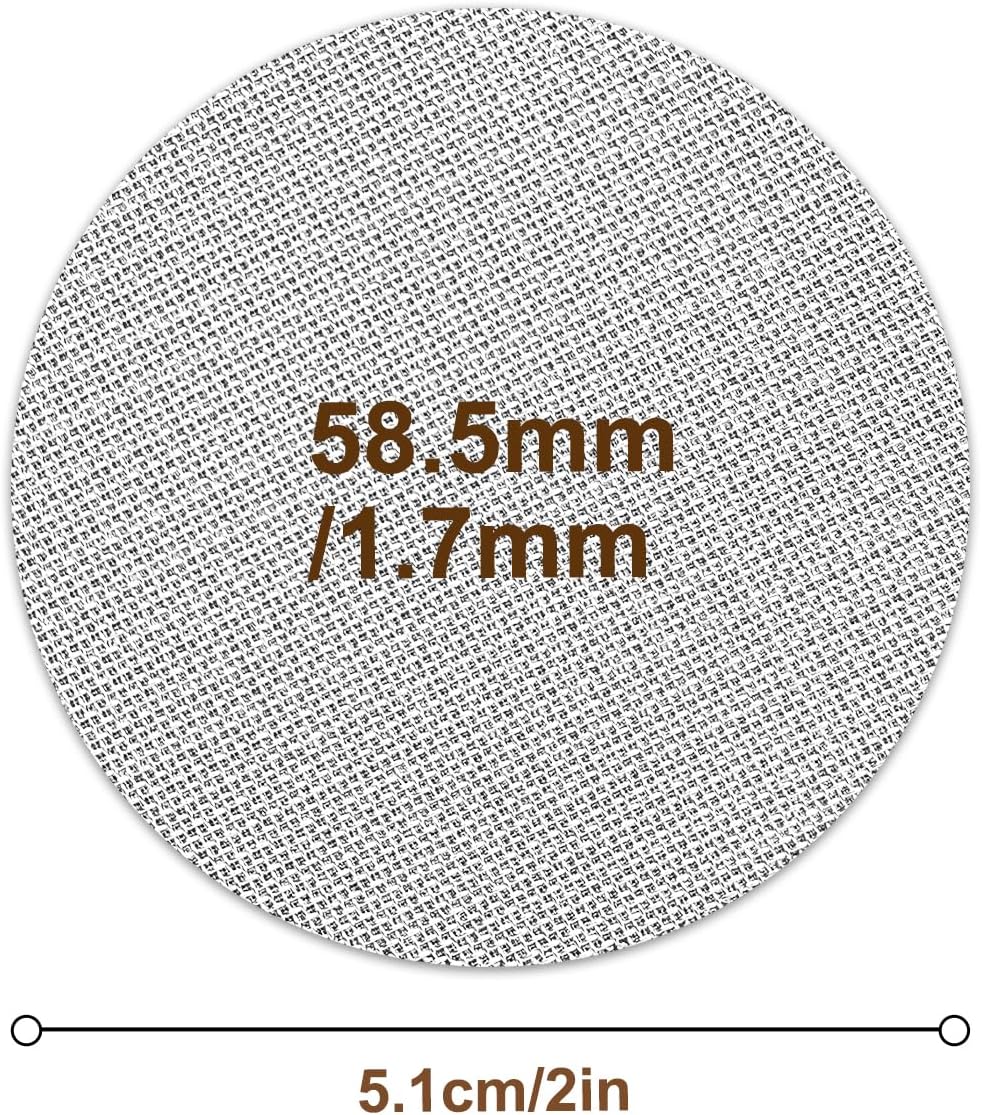 2 Pack Puck Screen 58.5mm, Coffee Puck Screen Premium 316 Stainless Steel Reusable Filter - 1.7mm Thickness 150μm