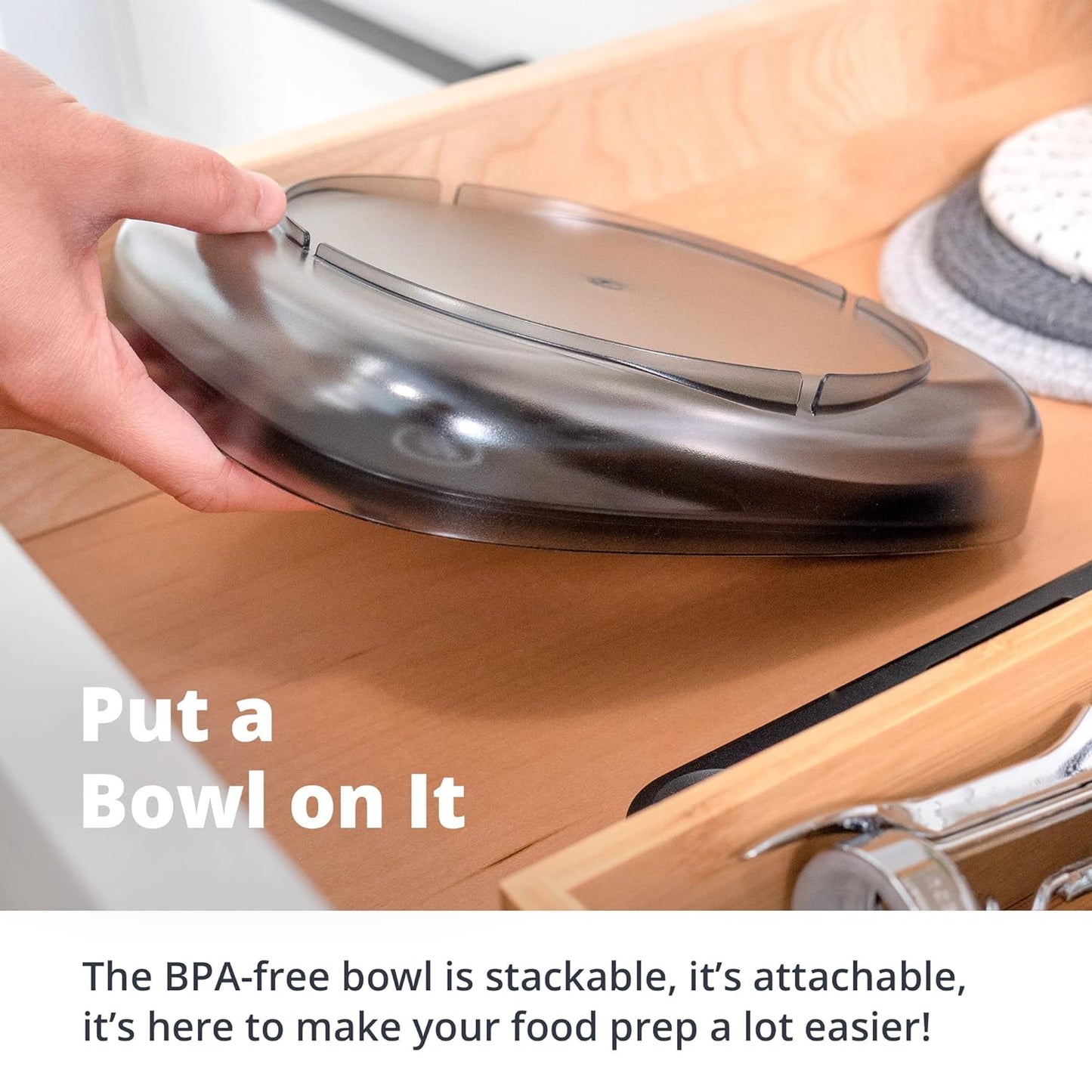 Greater Goods Digital Food Scale with Bowl, 11lb to 5kg Capacity, Grams and Ounces, Tare Function, 4 Units for Baking, Meal Prep, Weight Loss, Stainless Steel