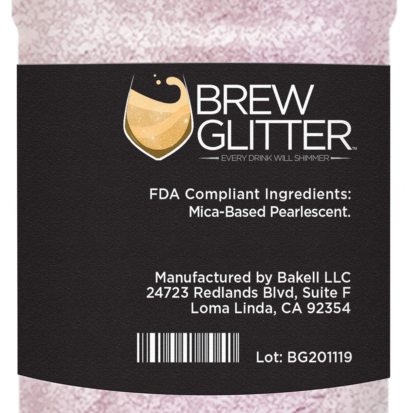 Brew Glitter - Purple Iridescent (45g Shaker 1x Jar) | Color Changing Edible Glitter for Drinks, Cocktails, Beer, Garnish & Beverages