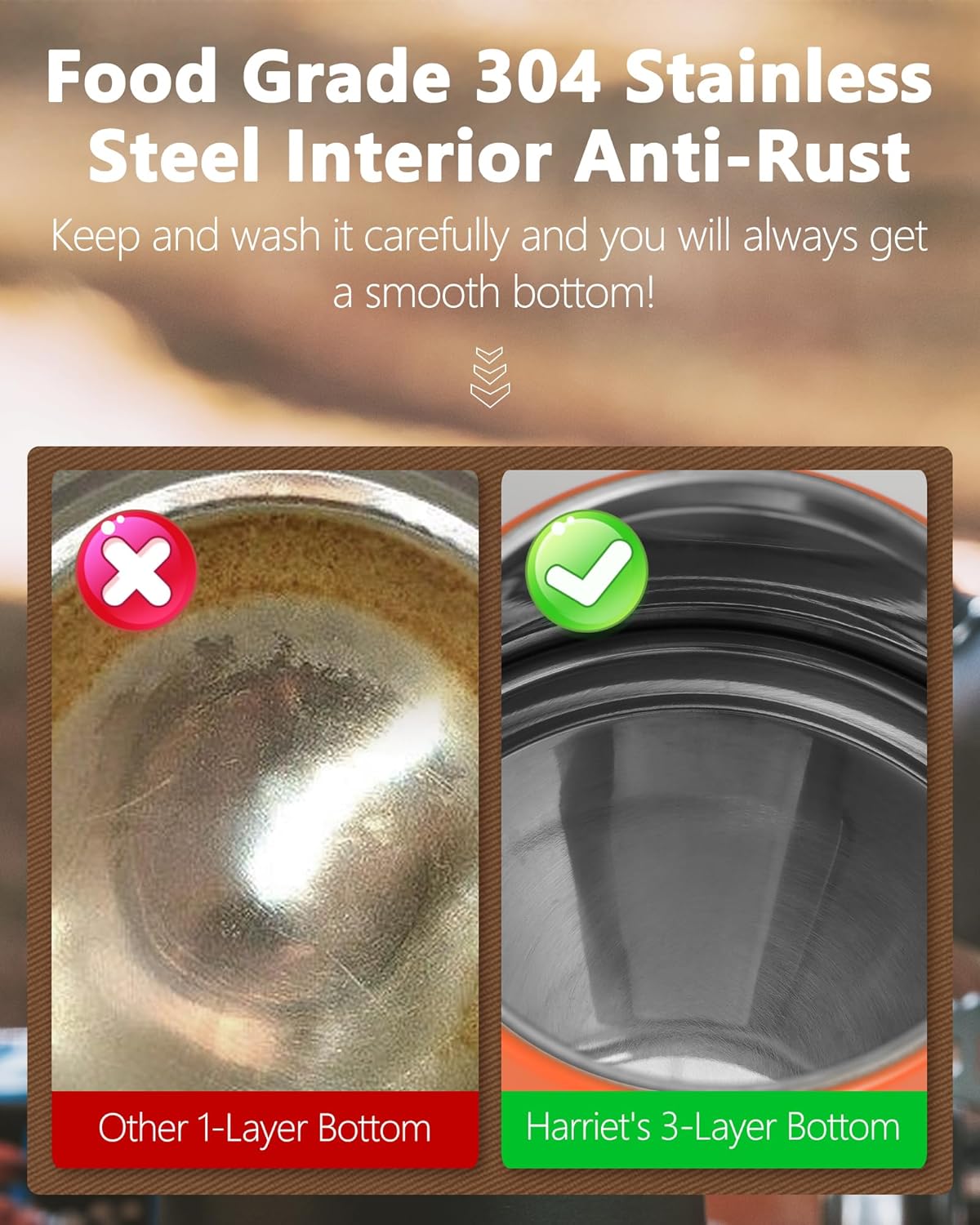 Harriet Gooseneck Kettle with Thermometer for Pour Over Coffee and Tea, 37 fl oz, Stainless Steel, Durable 3-Layer Base, Ideal Spout for Precision Pouring, Compatible with all Stove Tops, Orange