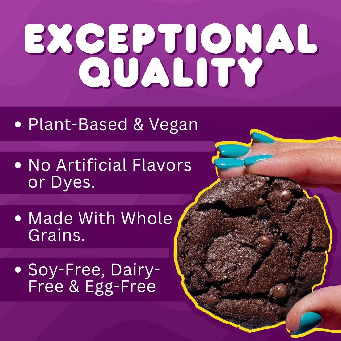 Whoa Dough Ready to Bake Cookie Dough Brownie Batter – Certified Non-GMO, Kosher, Gluten Free – Plant-Based Snack Dough Made with Real Ingredients – 6 Pack