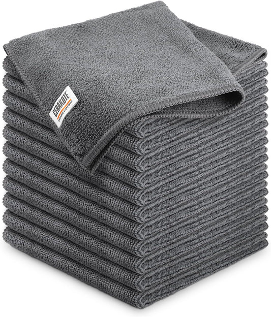 CERAKOTE Microfiber Towels (12 Pack) - Cleaning and Application Towels Durable Microfiber Material - 300 GSM Lint-Free Towel - Ideal for Cars, Home, Shop and Office Cleaning