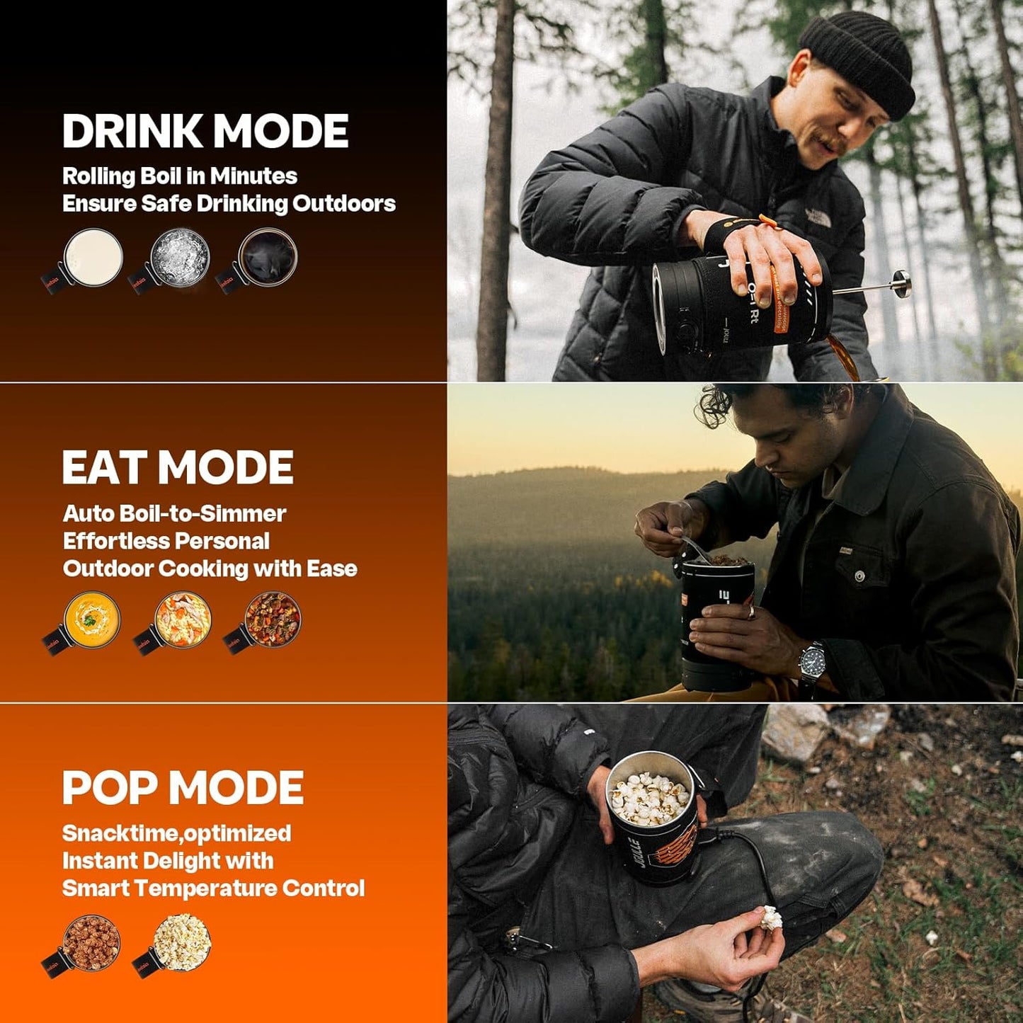 Joulle Kettle Pot, Portable Electric Kettle for Car and Truck, 500 W Small Travel Water Boiler, Non-propane Outdoor Electric Camping Stove, Camping Cooking Gear for Ev, Ov, Rv Trip