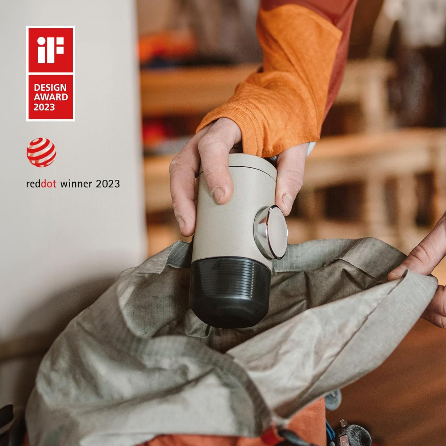 WACACO Minipresso NS2, Portable Espresso Maker Compatible with NS Original Capsules and Compatibles, Manually Operated, 18 Bar Small Handheld Coffee Machine for Travel, Camping