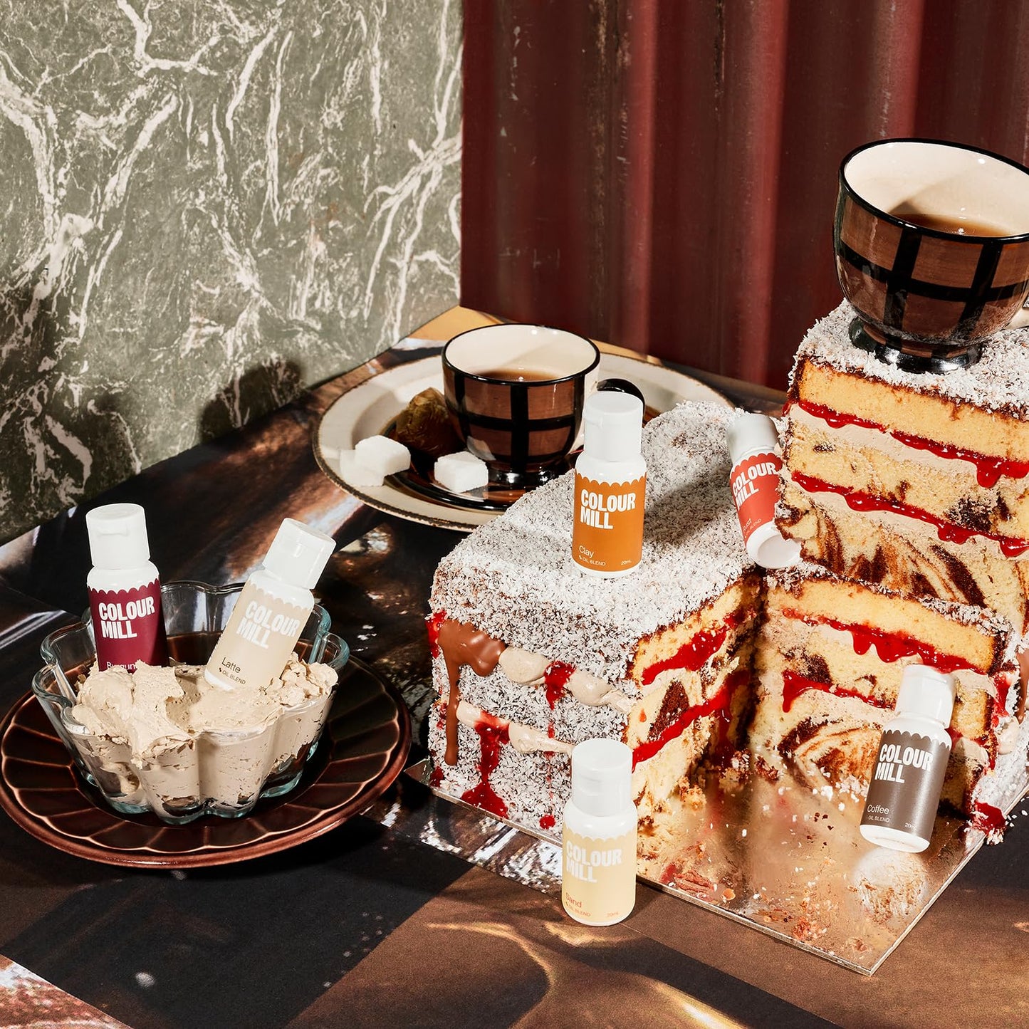 Colour Mill Outback Pack Oil-Based Food Coloring, 20 Milliliters Each of 6 Colors: Burgundy, Clay, Coffee, Latte, Rust and Sand 4.08 Fl Oz 120 milliliters