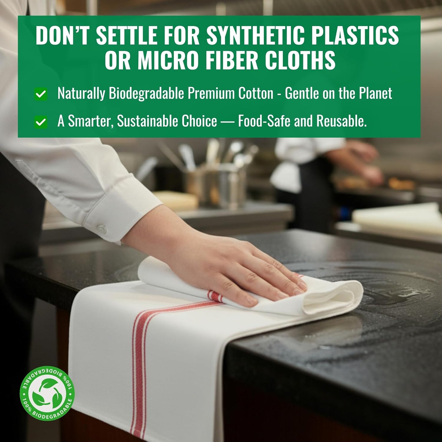 Kitchen Towels | Tea Towel for Craft| Cotton Dish Towels| Reusable Bulk Cleaning Cloths Red Hand Towels| Soft Super Absorbent Quick Dry Dish Rags Machine Washable 6 Pack 15" x 25"