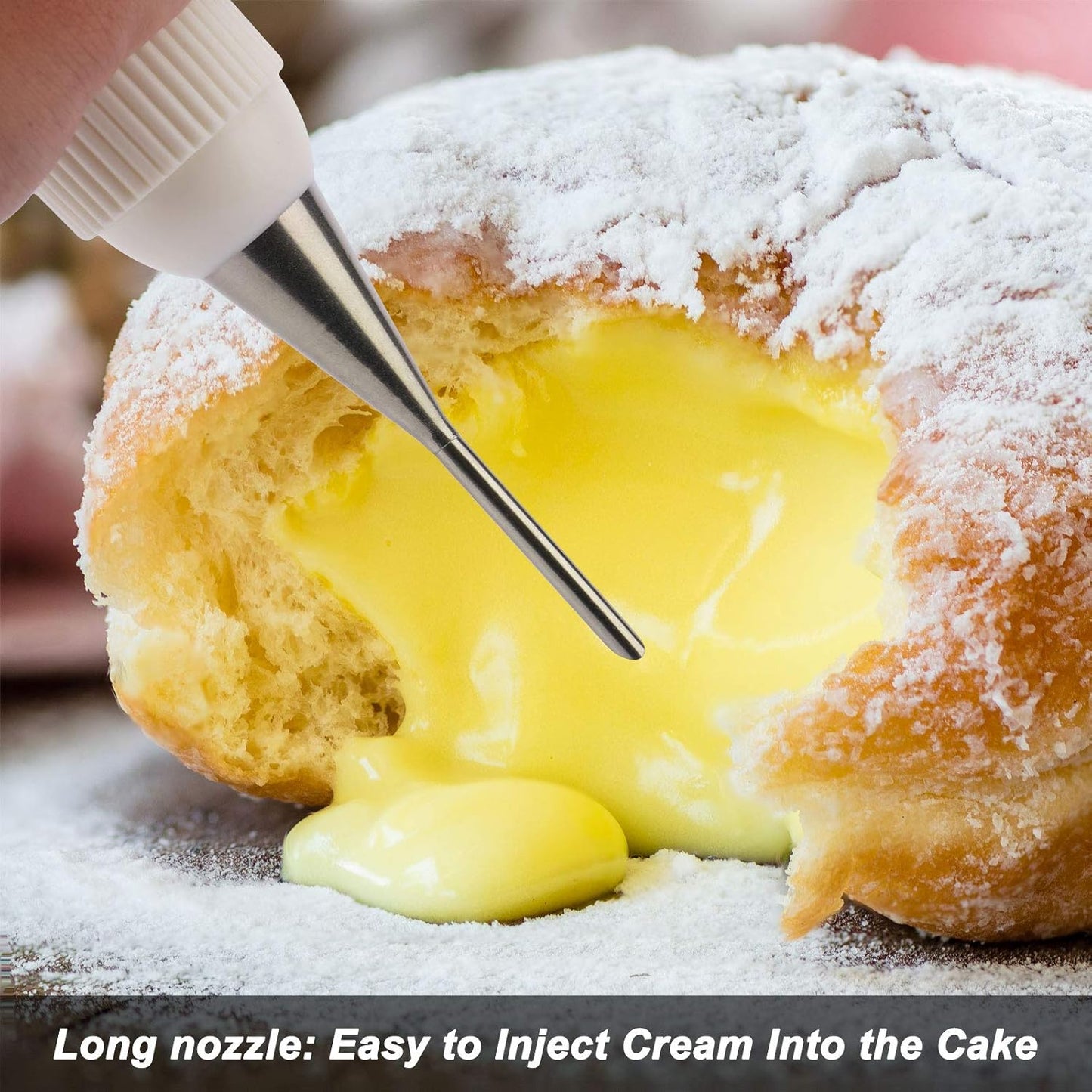 11 Pcs Extra Large Piping Tip Set,Stainless Steel Cake Decorating Icing Tips Nozzles,Professional Pastry Tips for Cupcake, Cookie and Puff