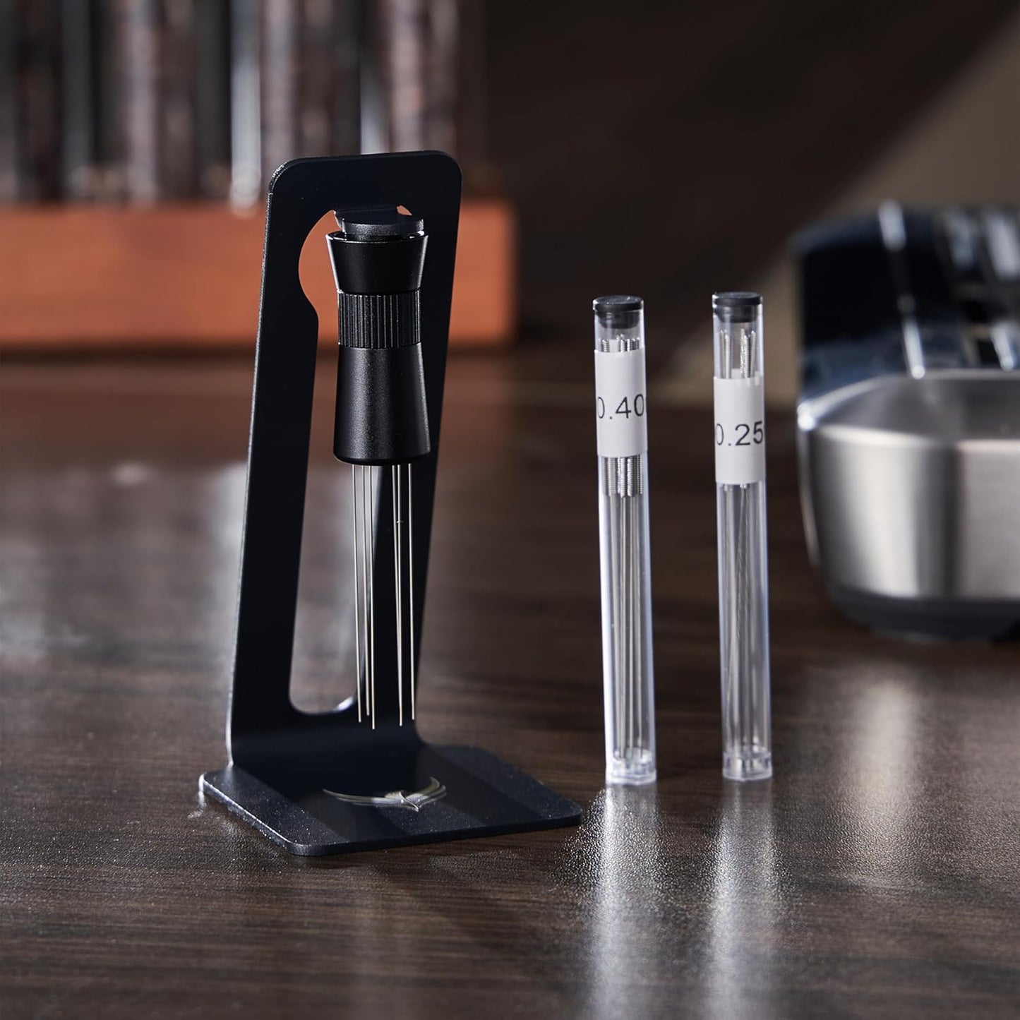 Espresso Tools Kit for Breville 54mm Machines – Walnut Handle Naked Portafilter, Spring Tamper, Coffee Leveler, Dosing Ring, Puck Screen & WDT Needle Tool