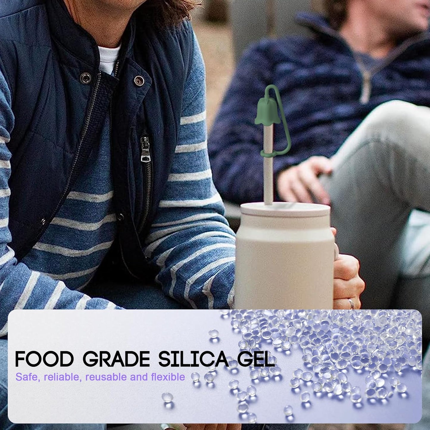 9Pcs Silicone Straw Covers for Stanley Yeti Tumbler Cup, Reusable Drinking Straw Cap Easy to Clean, Dust-Proof Flower Straw Topper Compatible for 6-10m/0.23-0.4inch Straws (Multi color B)