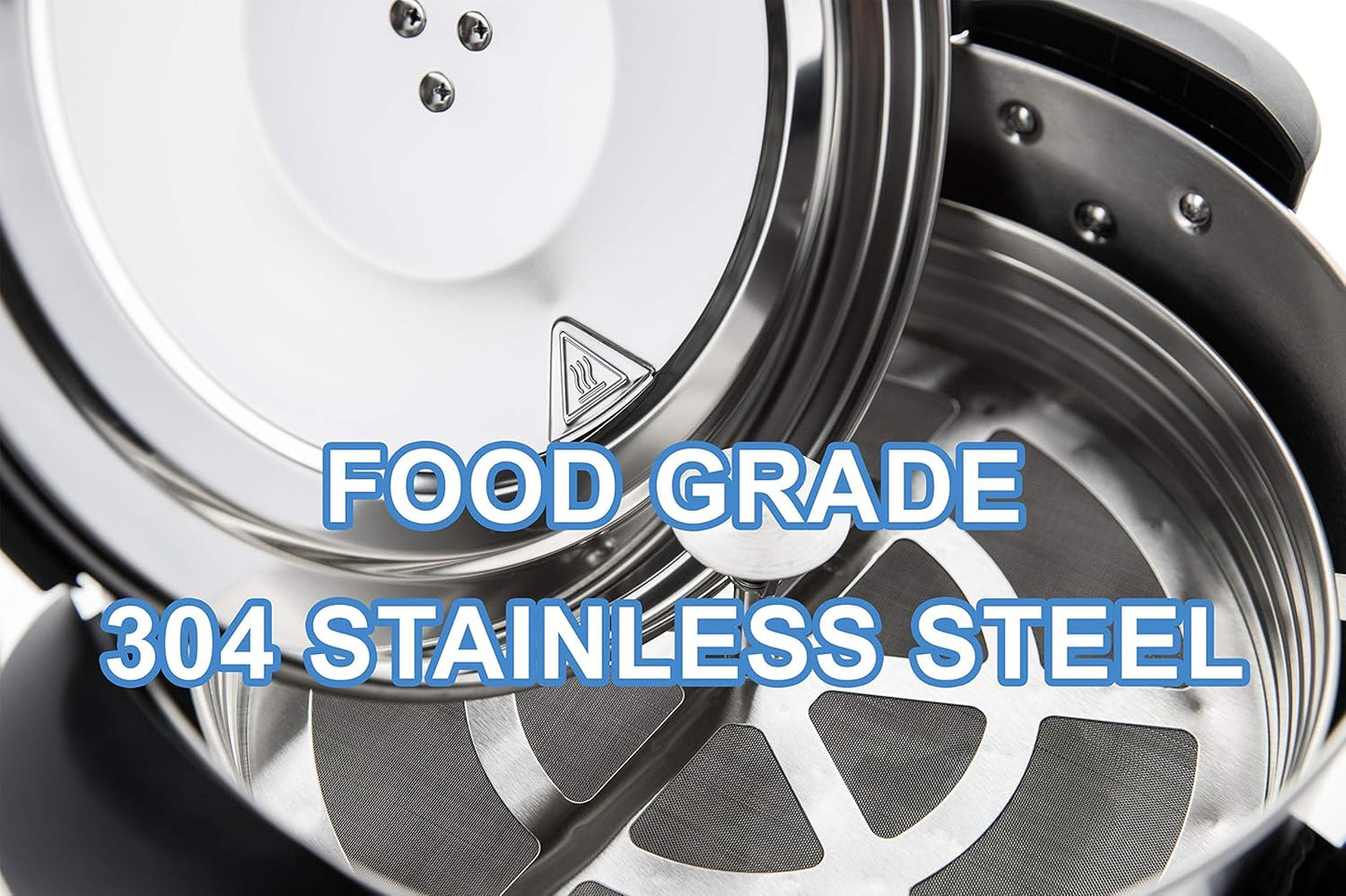 SYBO SR-CP-50B Commercial Grade Stainless Steel Percolate Coffee Maker Hot Water Urn for Catering, 50-Cup 8 L, Metallic