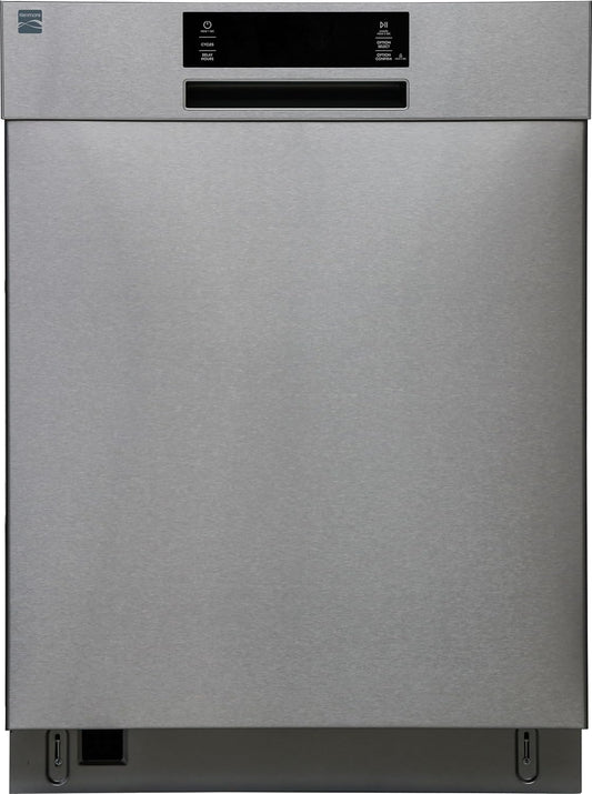 Kenmore 24" Built-in Stainless Steel Tub Dishwasher EasyFlex 3rd, SmartWash, UltraWash Plus, TurboDry, and Adjustable Rack, Energy Star Certified, Fingerprint Resistant