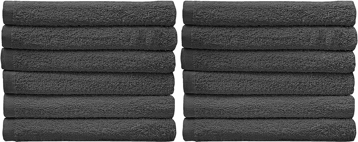 Utopia Towels Kitchen Bar Mops Towels, Pack of 216-16 x 19 Inches, 100% Cotton Super Absorbent Grey, Multi-Purpose Cleaning Towels for Home and Kitchen Bars