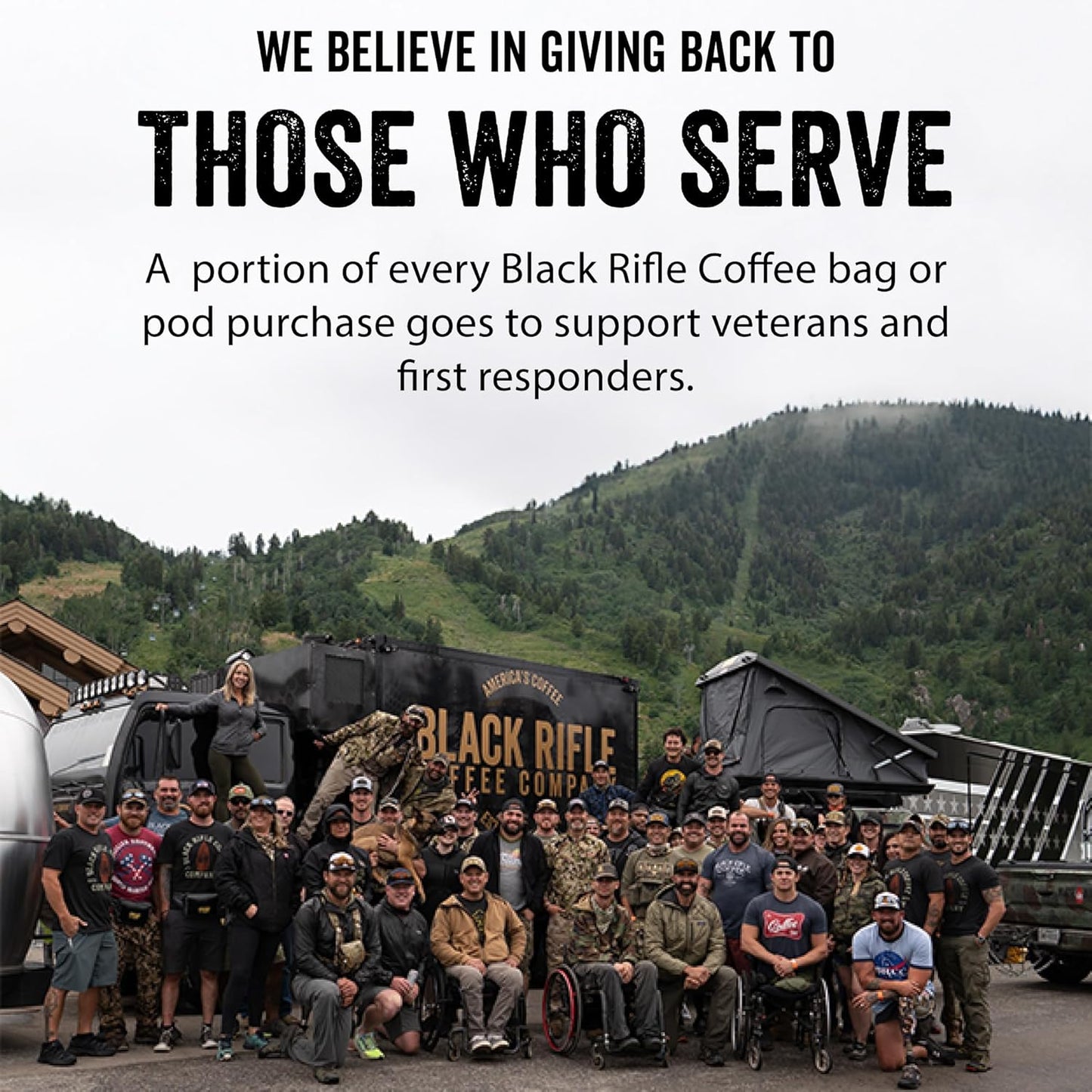 Black Rifle Coffee Company Ground Coffee Medium Roast - Roasted Blend Made from Pure Arabica Beans - Colombian & Brazilian Beans - Veteran Founded & American Made (CAF, 12oz Bag)