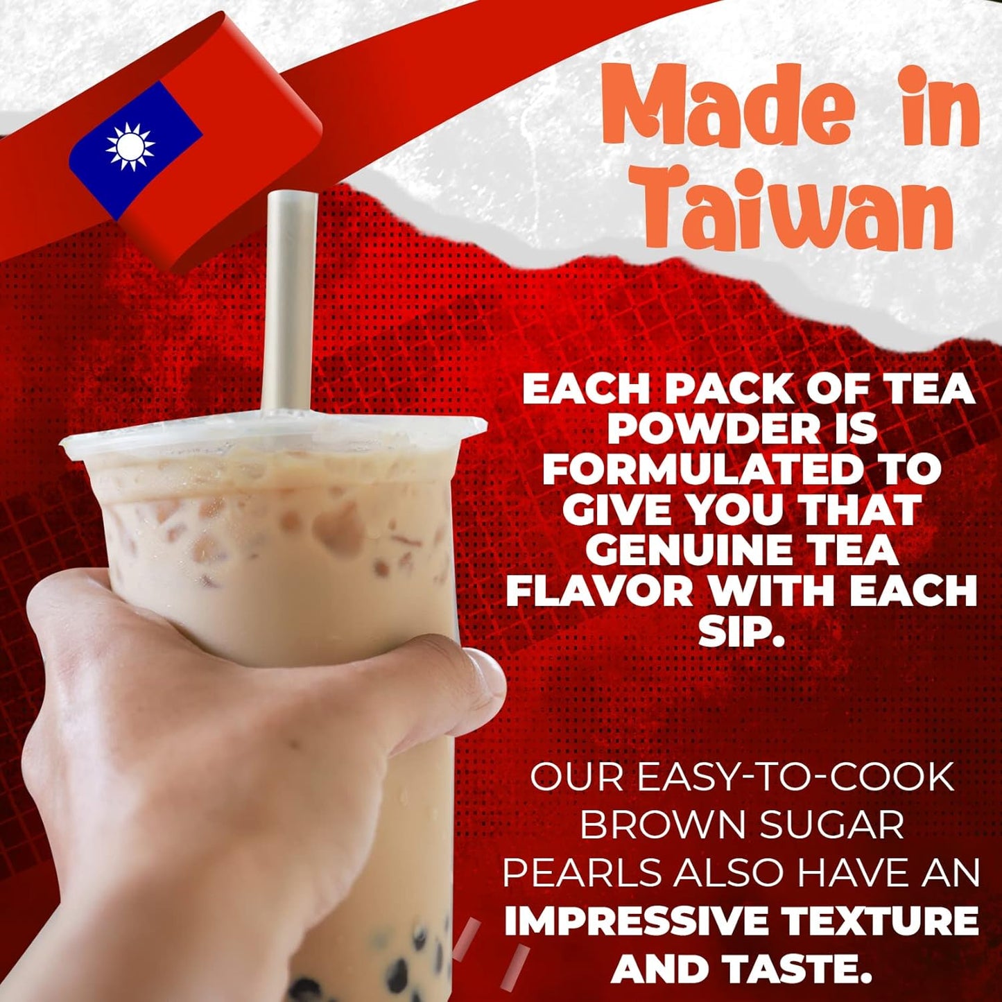 Fusion Select Authentic Bubble Tea Kit Extra Rich (5 Packs) Bubble Tea Drink, Boba Tapioca Pearl, Straws, Popular Bubble Tea Flavors (10 Flavors)