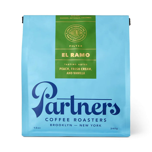 Partners Coffee, Colombia - El Ramo, Whole Bean Coffee, 12 Ounce - Medium-Light