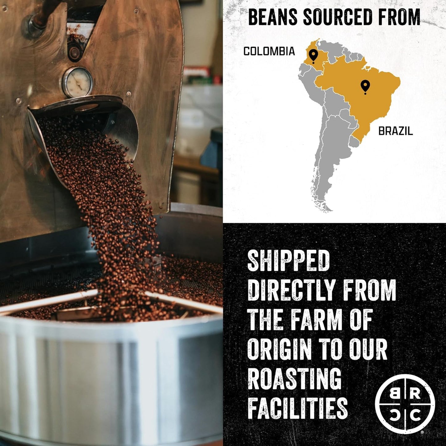 Black Rifle Coffee Company Ground Coffee Medium Roast - Roasted Blend Made from Pure Arabica Beans - Colombian & Brazilian Beans - Veteran Founded & American Made (CAF, 12oz Bag)