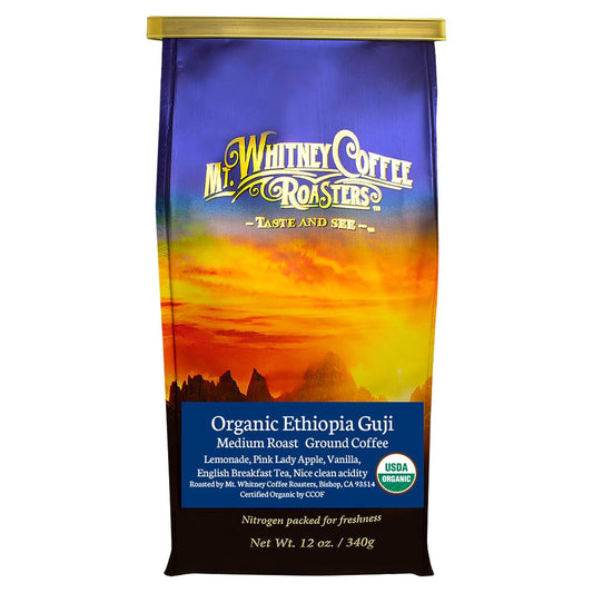 Mt. Whitney Organic Ethiopia Guji Coffee (Ground, 12 Oz)