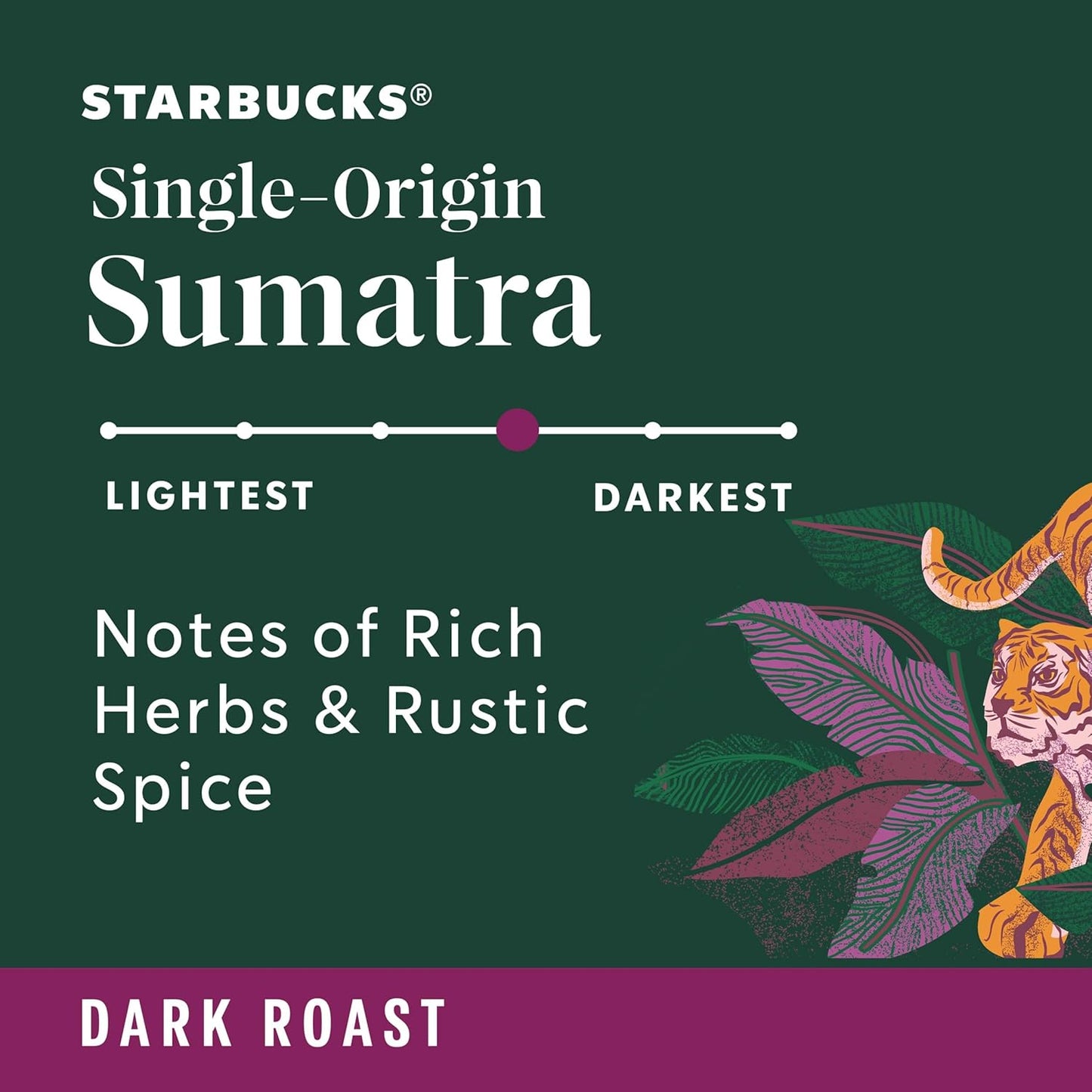 Starbucks Ground Coffee, Dark Roast Coffee, Sumatra, 100% Arabica, 1 bag (18 oz)