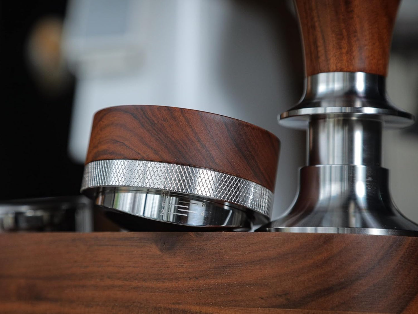 54mm Breville Espresso Tamper Kit – Bottomless Portafilter, Spring-Loaded Tamper, Coffee Distributor, WDT Tool & Wooden Organizer | Complete Espresso Accessories Set