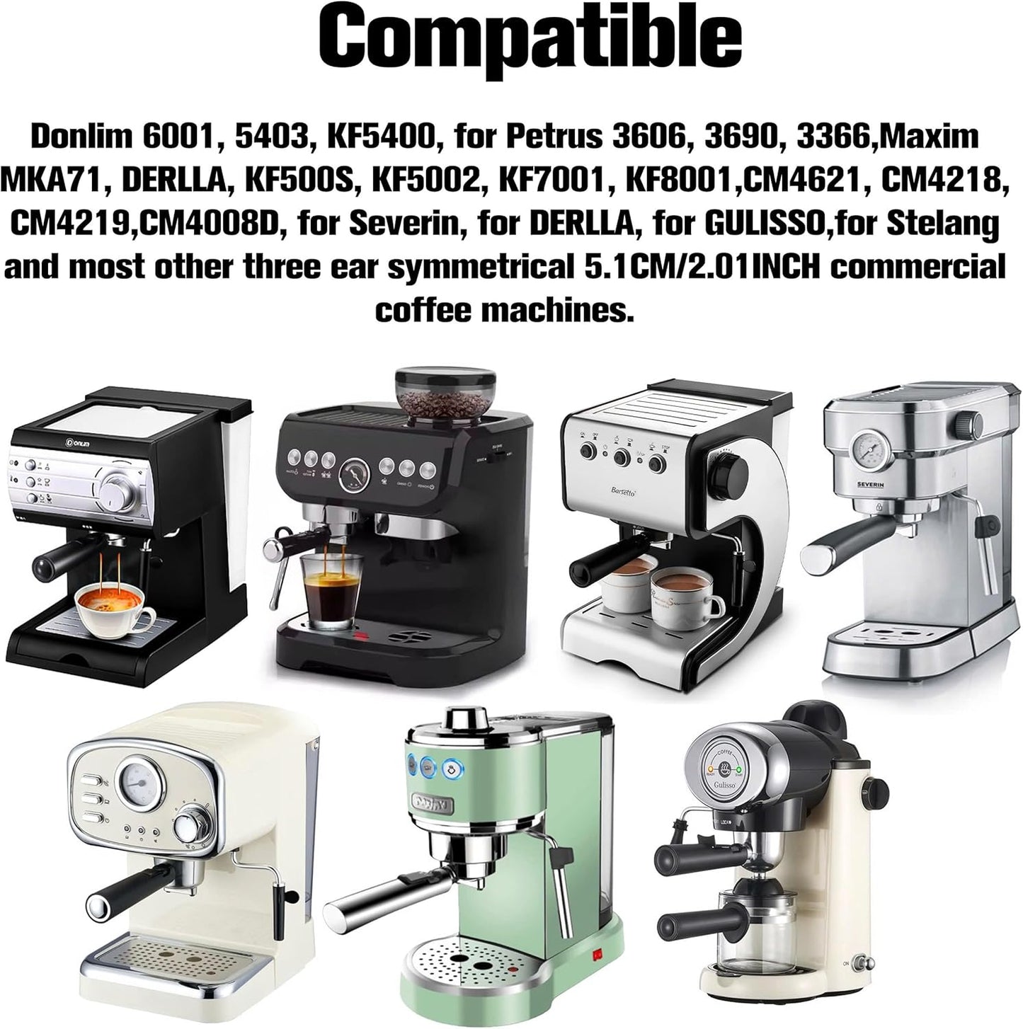 Coffee Espresso Machine Handle Replacement Parts, Cafe Bracket Handle Portafilter Filter Basket for Lidl Silvercrest CM4621 CM4216 KF5002 KF500S Barista with FILTER VASKET