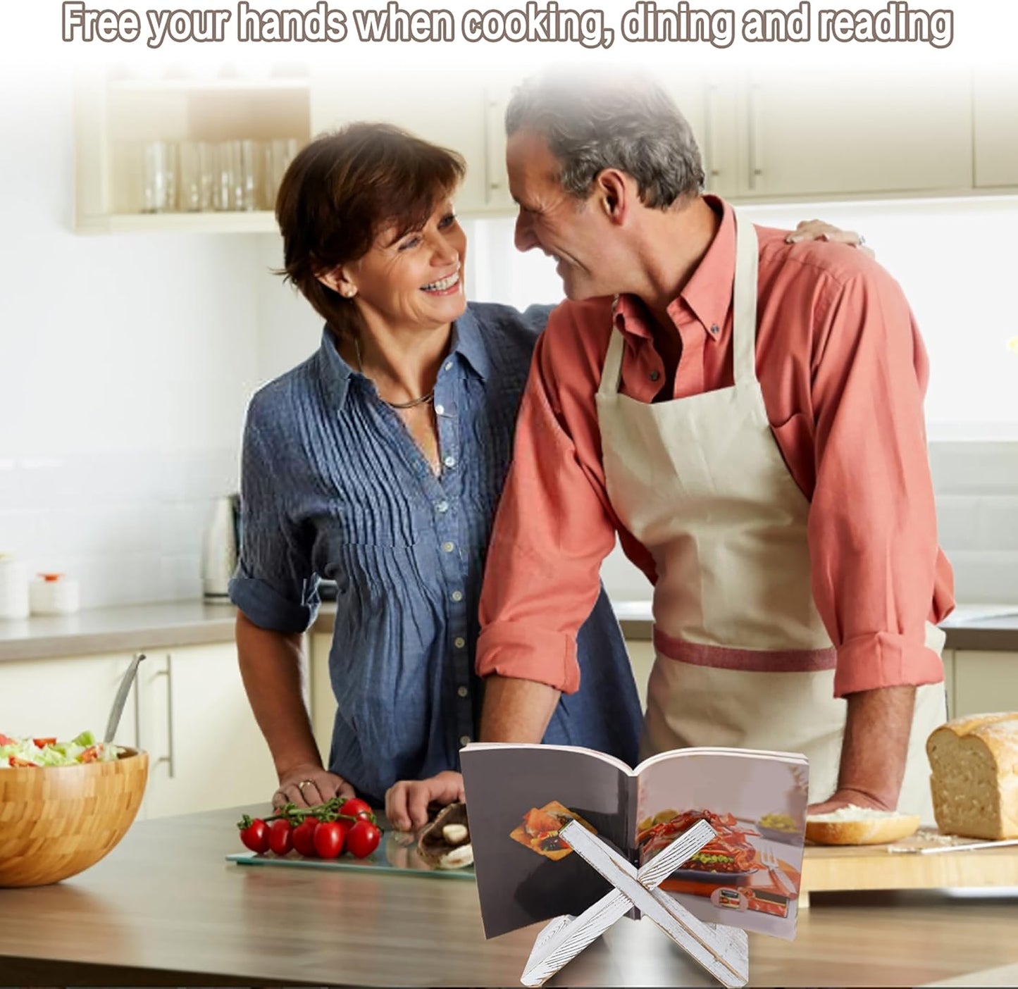 Plate Stand for Display, 6.5 Inch Picture Frame Holder Wooden, for Cook Book Decorative TableTop Art Easels Platter (Black)