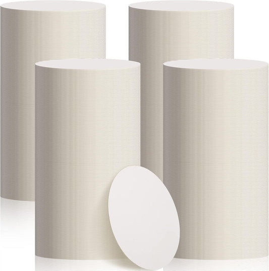 TaoBary 800 Pcs Disposable Paper Coasters Bulk 1MM, 4 Inch Round Cardboard Coasters Blank for Bar Drinks DIY Crafts Arts Wedding (White)