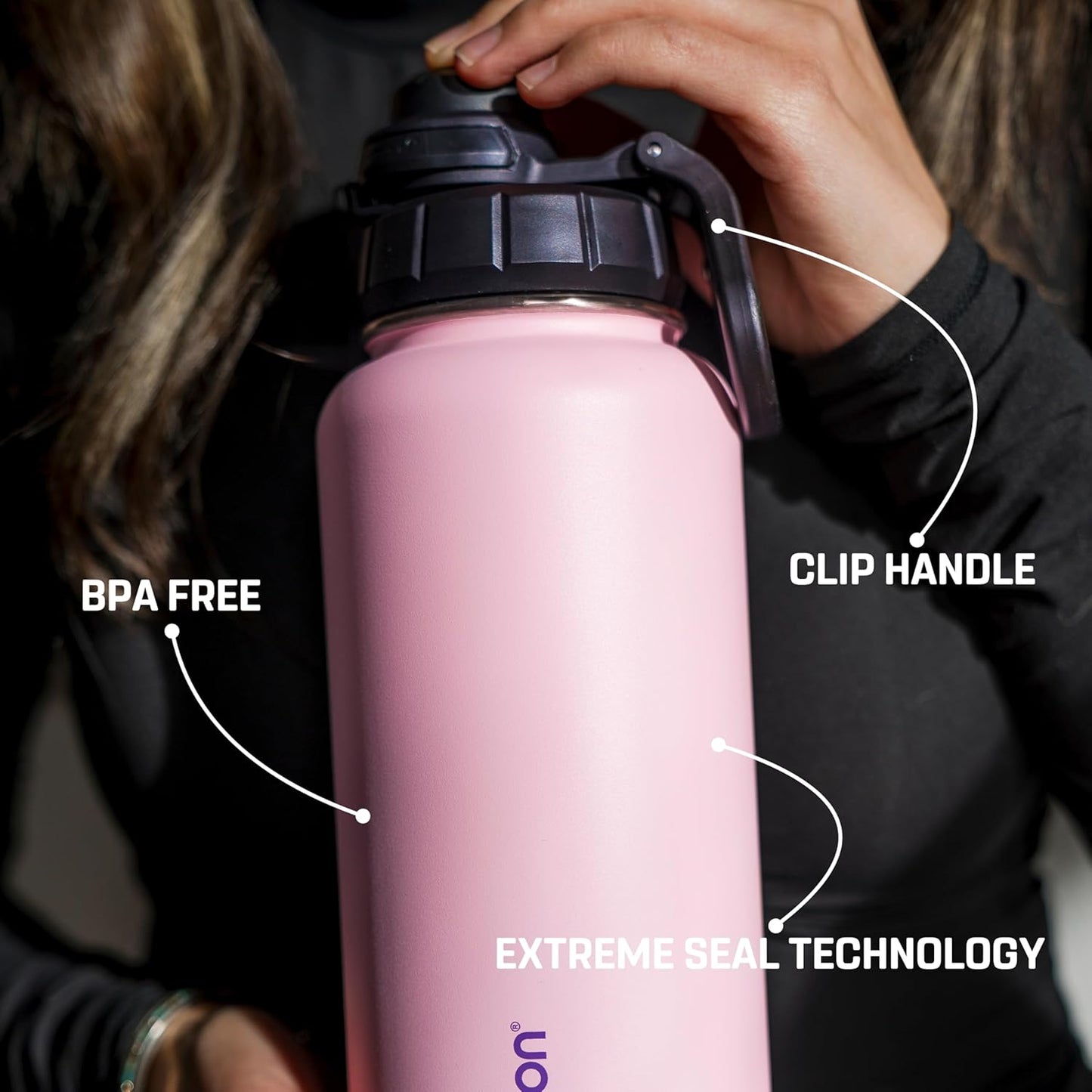 Vessence Tea Infuser Bottle - 32 Oz Insulated Loose Leaf & Fruit Infuser Bottle | Leak Proof with FlowSip Lid