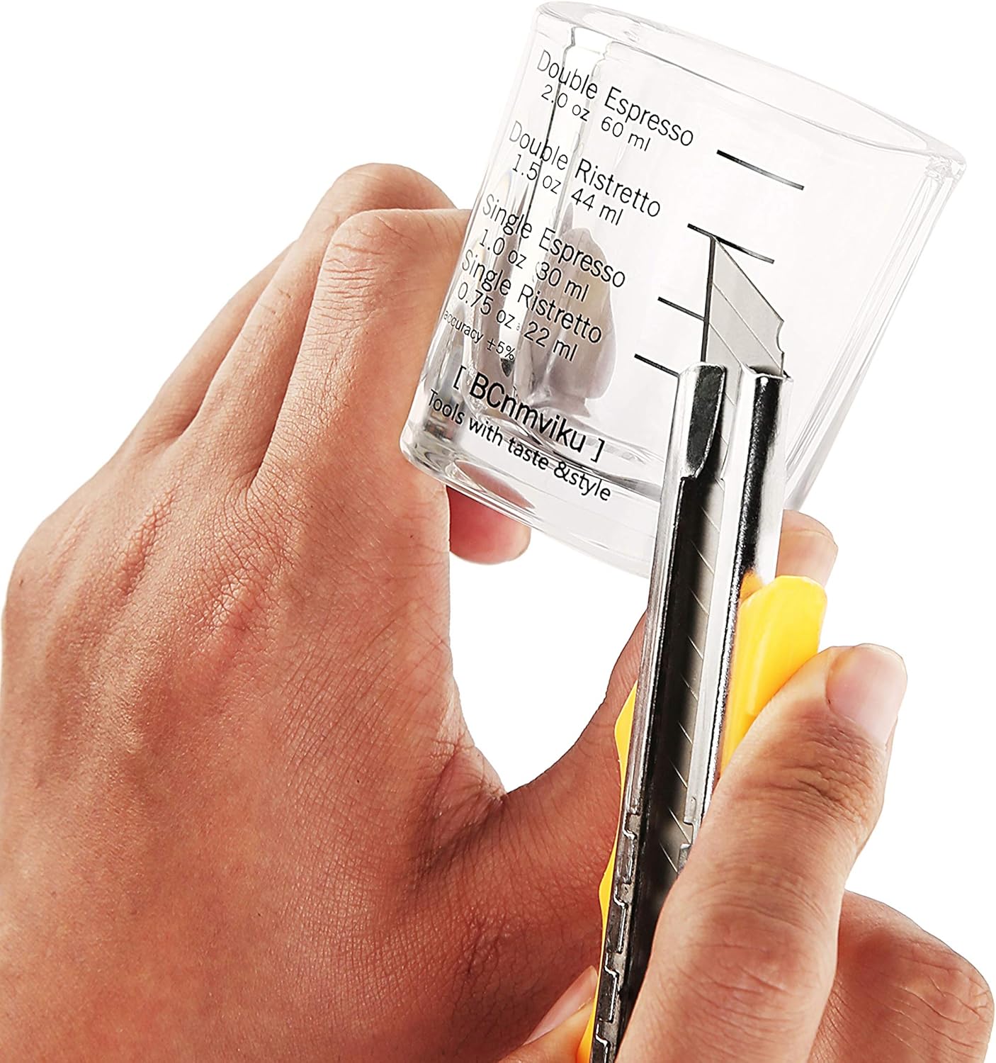 Espresso Shot Glass Liquid Heavy Sturdy Glass Shot Glasses Measuring cup Wine Glass 6 Pack 2oz/60ml By BCnmviku (Sturdy 6Pack)