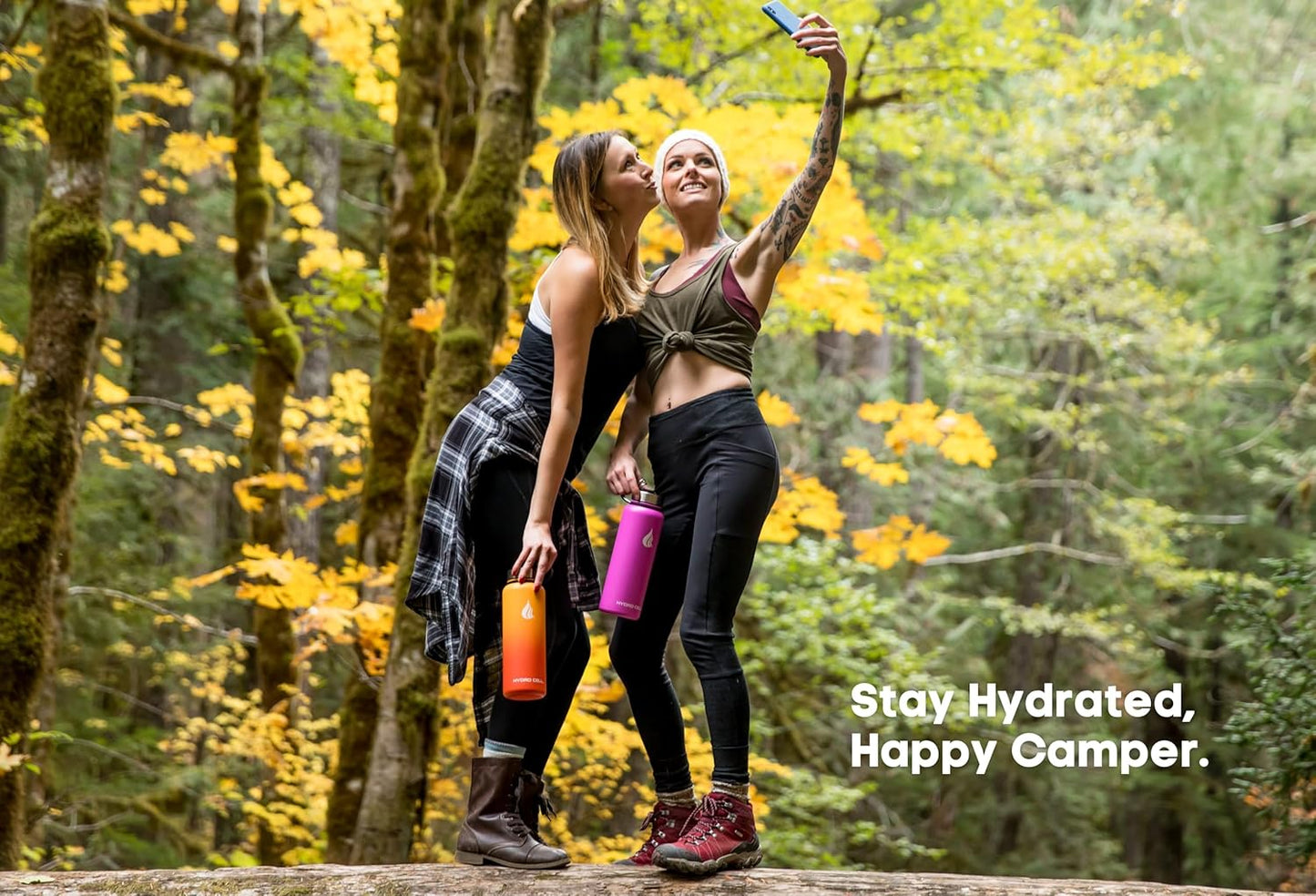 HYDRO CELL Stainless Steel Insulated Water Bottle with Straw - For Cold & Hot Drinks - Metal Vacuum Flask with Screw Cap and Modern Leakproof Sport Thermos for Adults (Fuchsia 40oz)